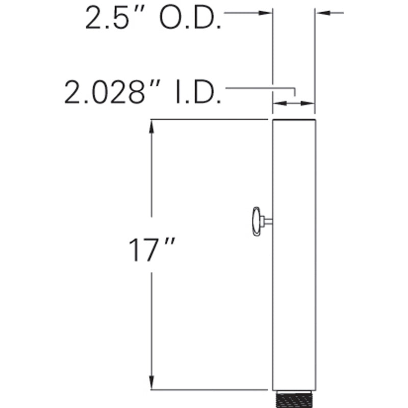 BT2 Aluminum Stem Dimensions
