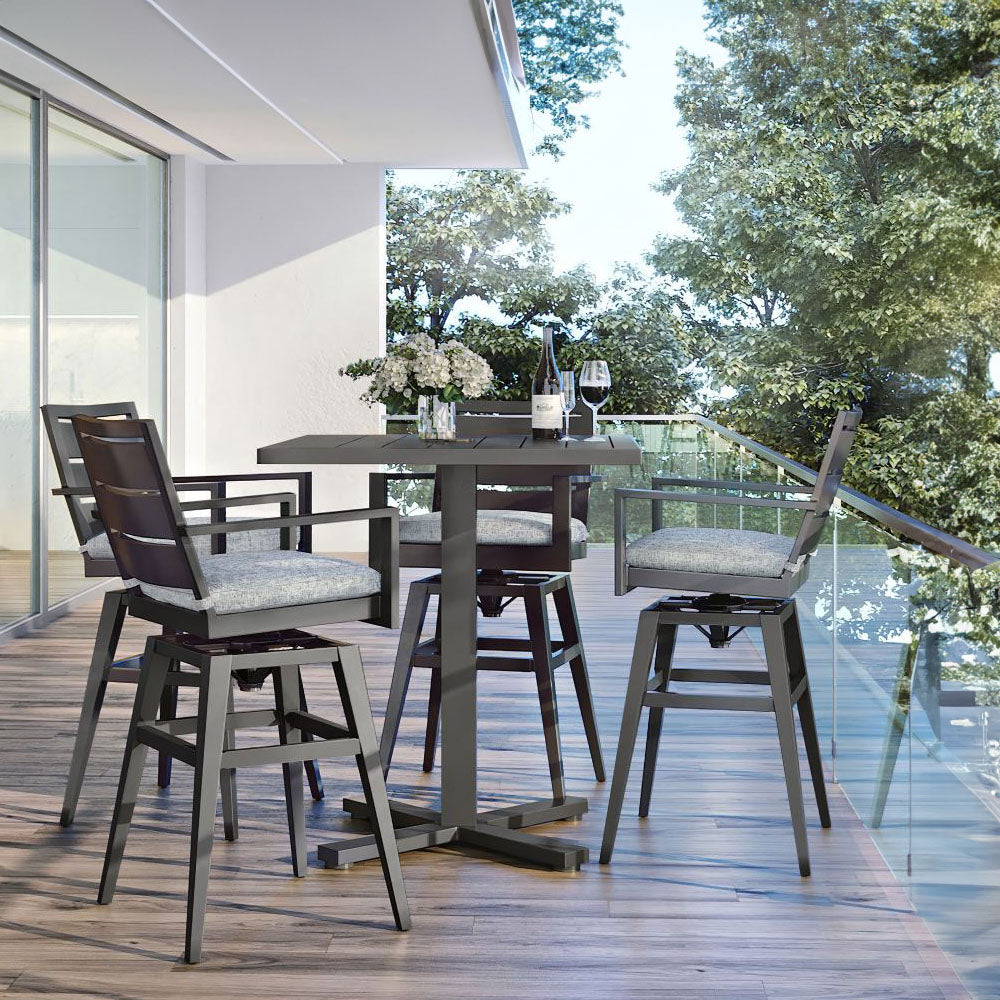 Palermo 36" Square Bar Table with Umbrella Hole 1