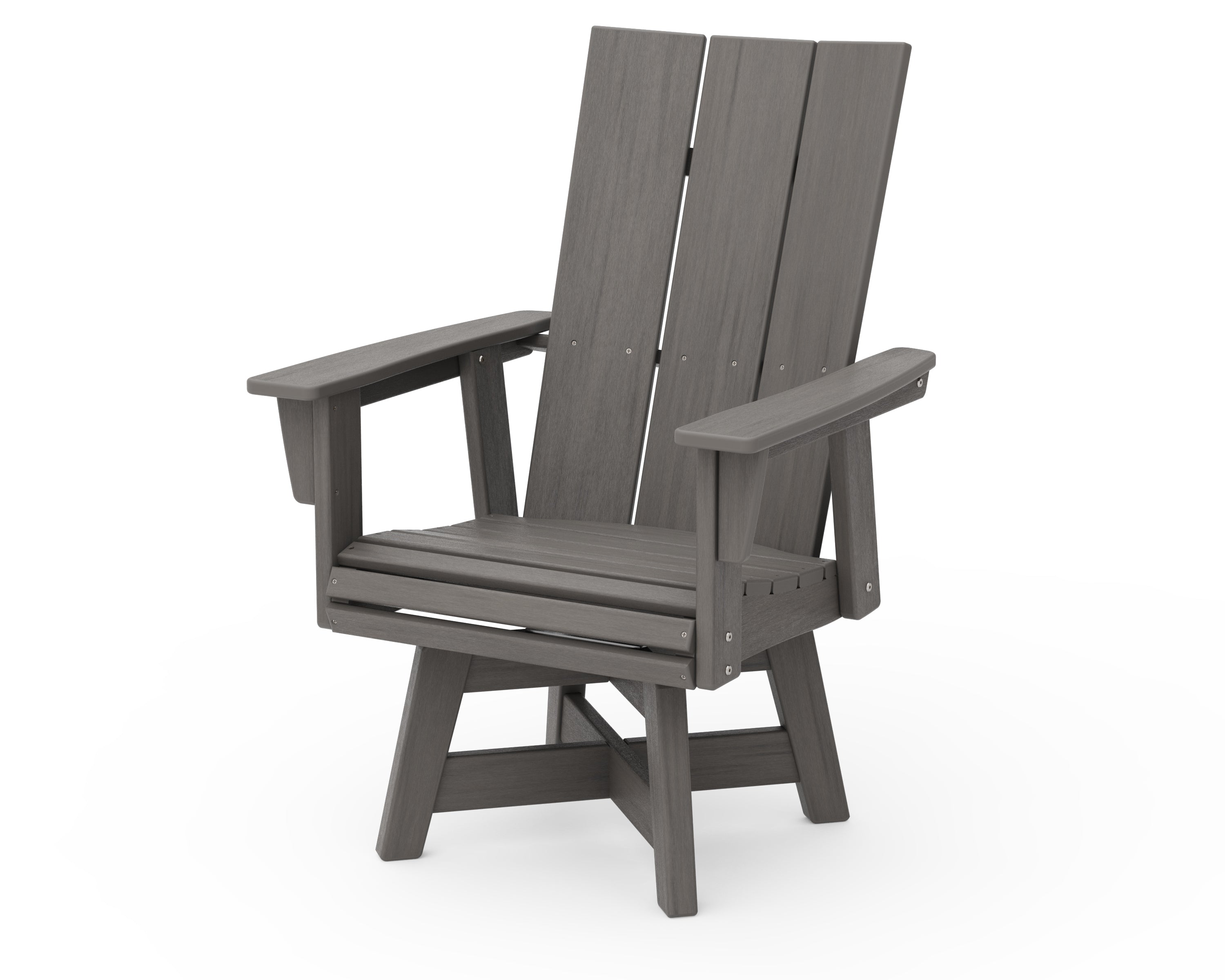 Modern Curveback Adirondack Swivel Dining Arm Chair