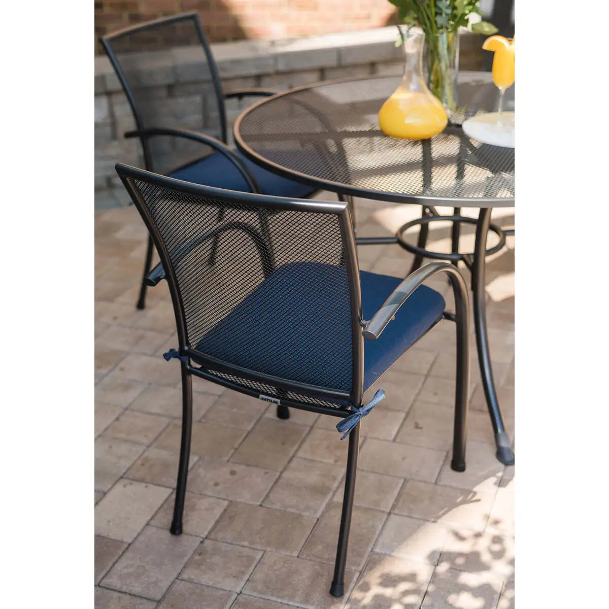 Pilano 5-Piece Wrought Iron Dining Set (48-inch Table)