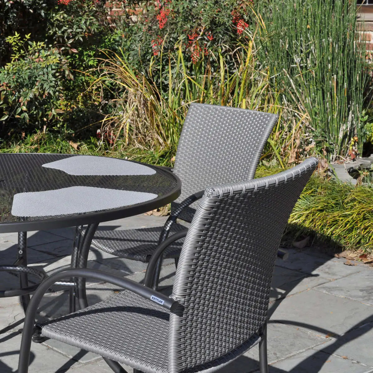 Pilano Woven 5-Piece Wrought Iron Dining Set