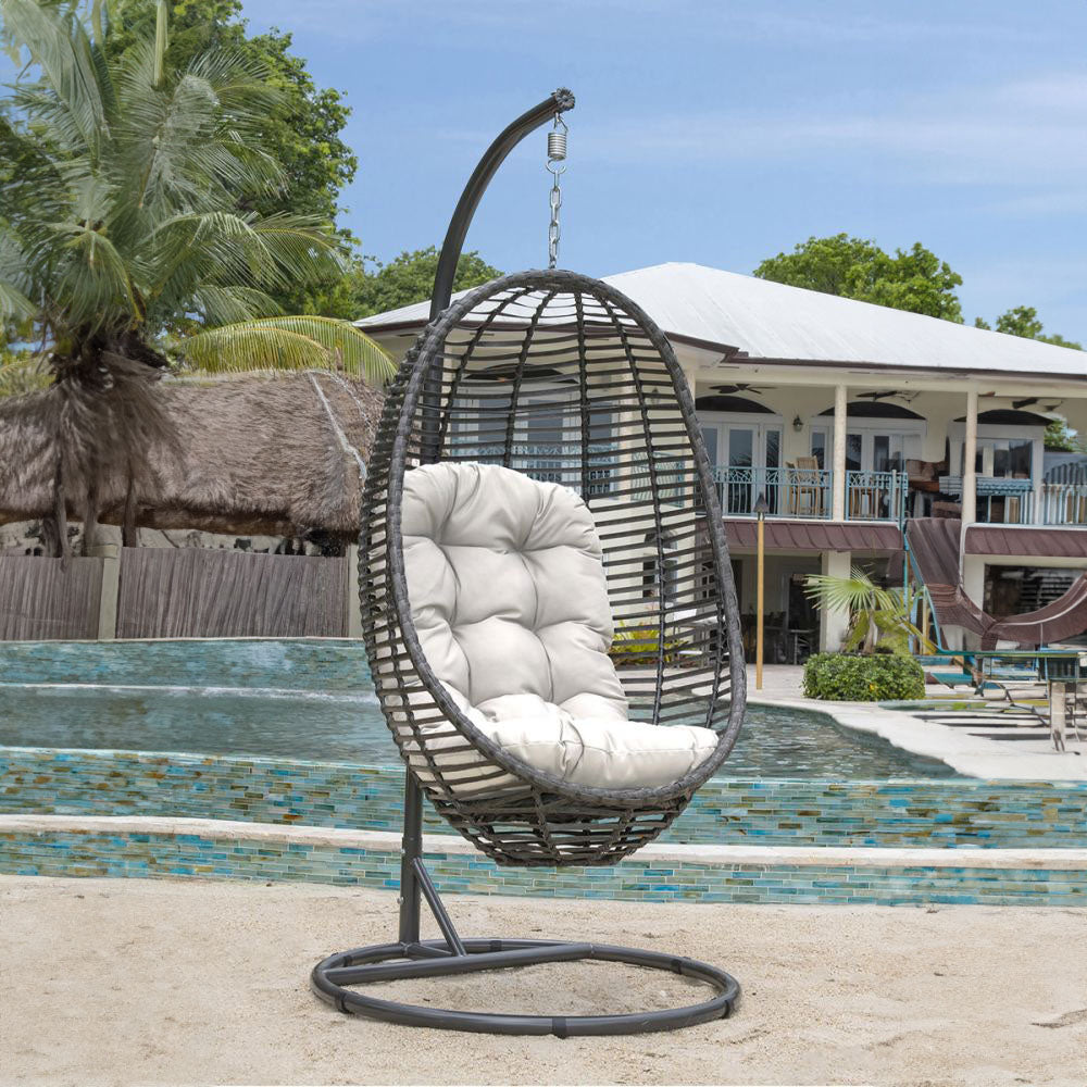 Panama Jack Graphite Cushioned Hanging Chair