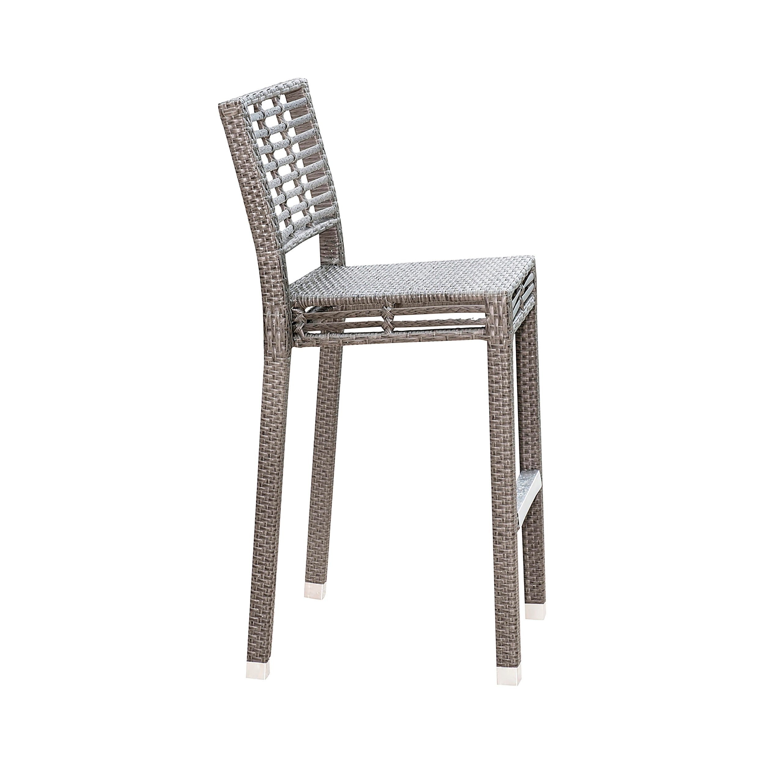 Panama Jack Graphite Stackable Bar Stool