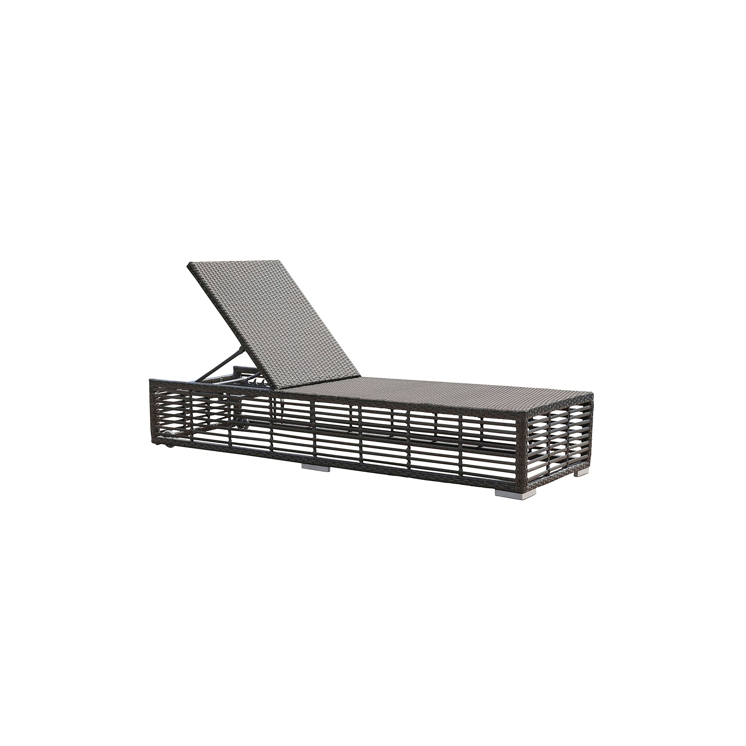Panama Jack Graphite Chaise Lounge with Wheels