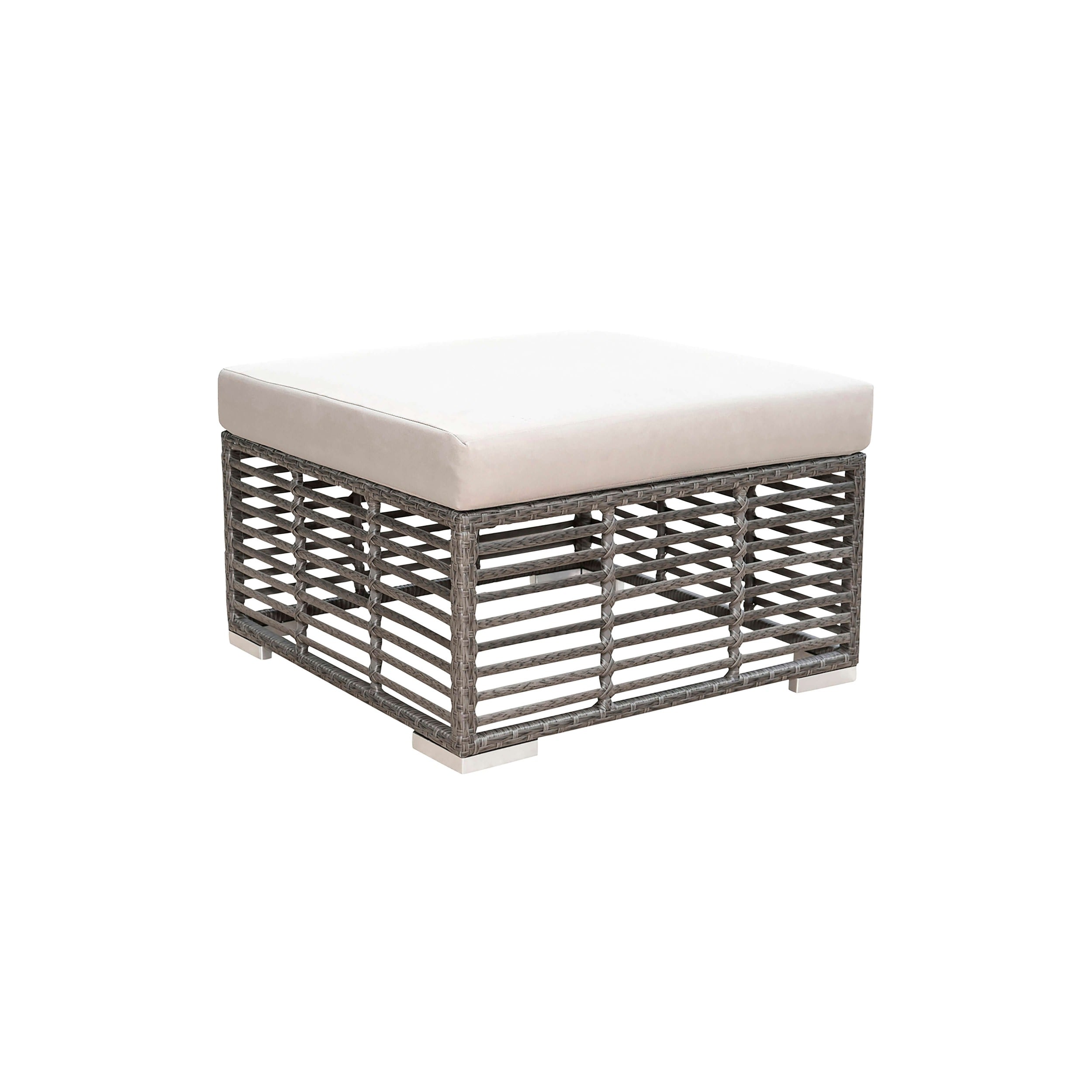 Panama Jack Graphite Cushioned Ottoman