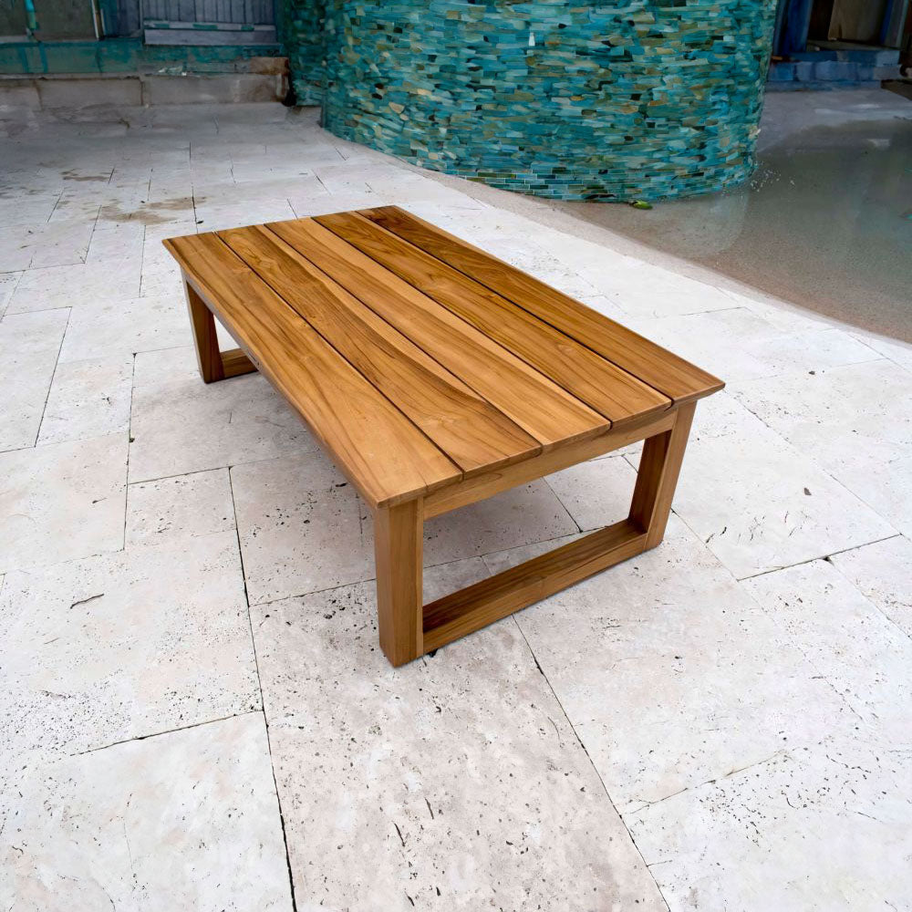 Panama Jack Bali Teak 28" x 43" Rectangular Coffee Table