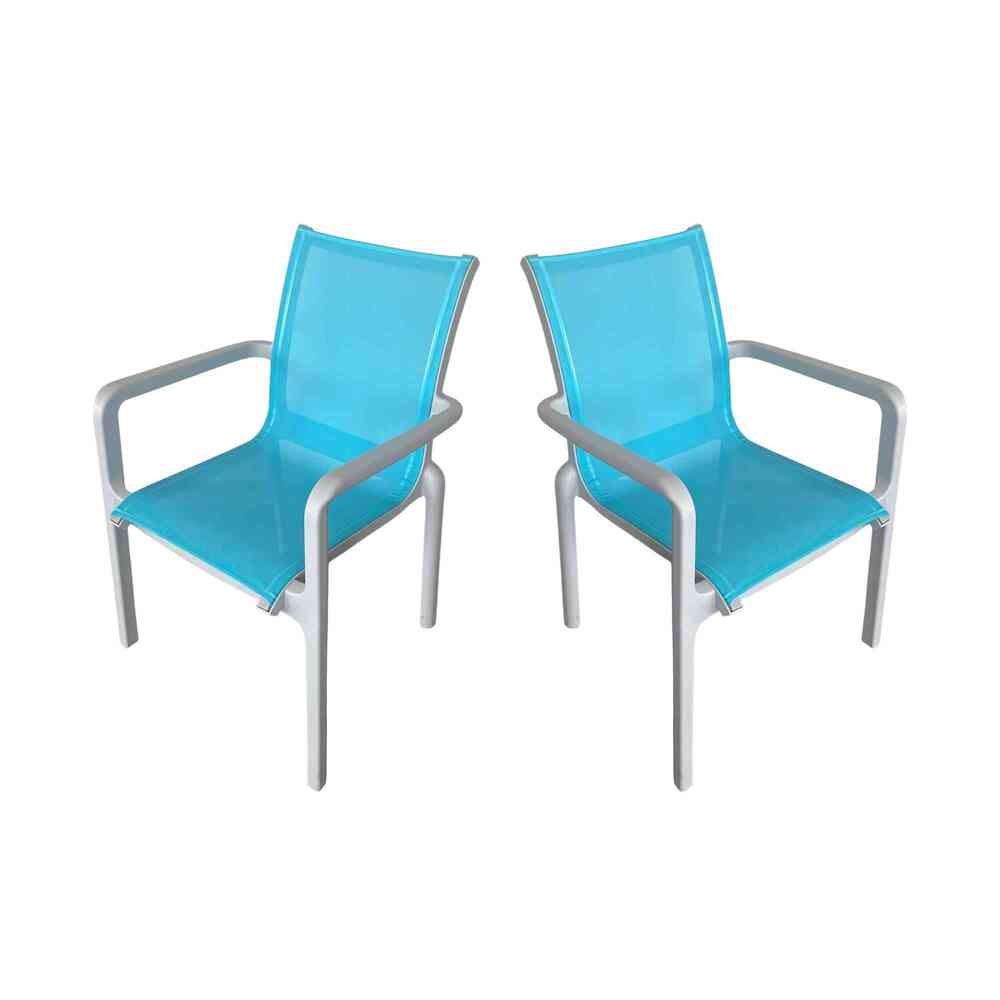 Panama Jack Abaco Sling Dining Arm Chair (Set of 2)