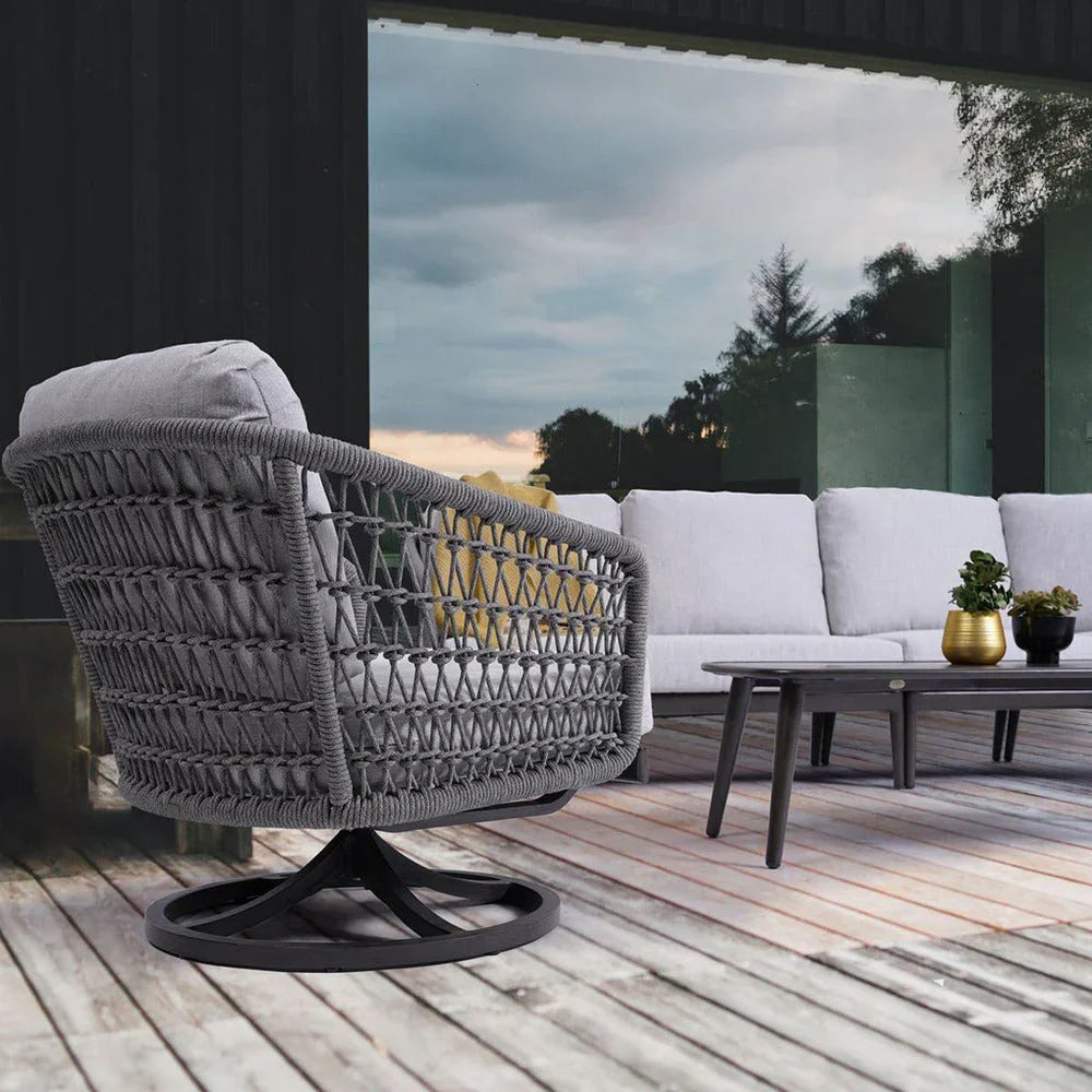 Poinciana Rope Swivel Rocker FN61368 by Ratana