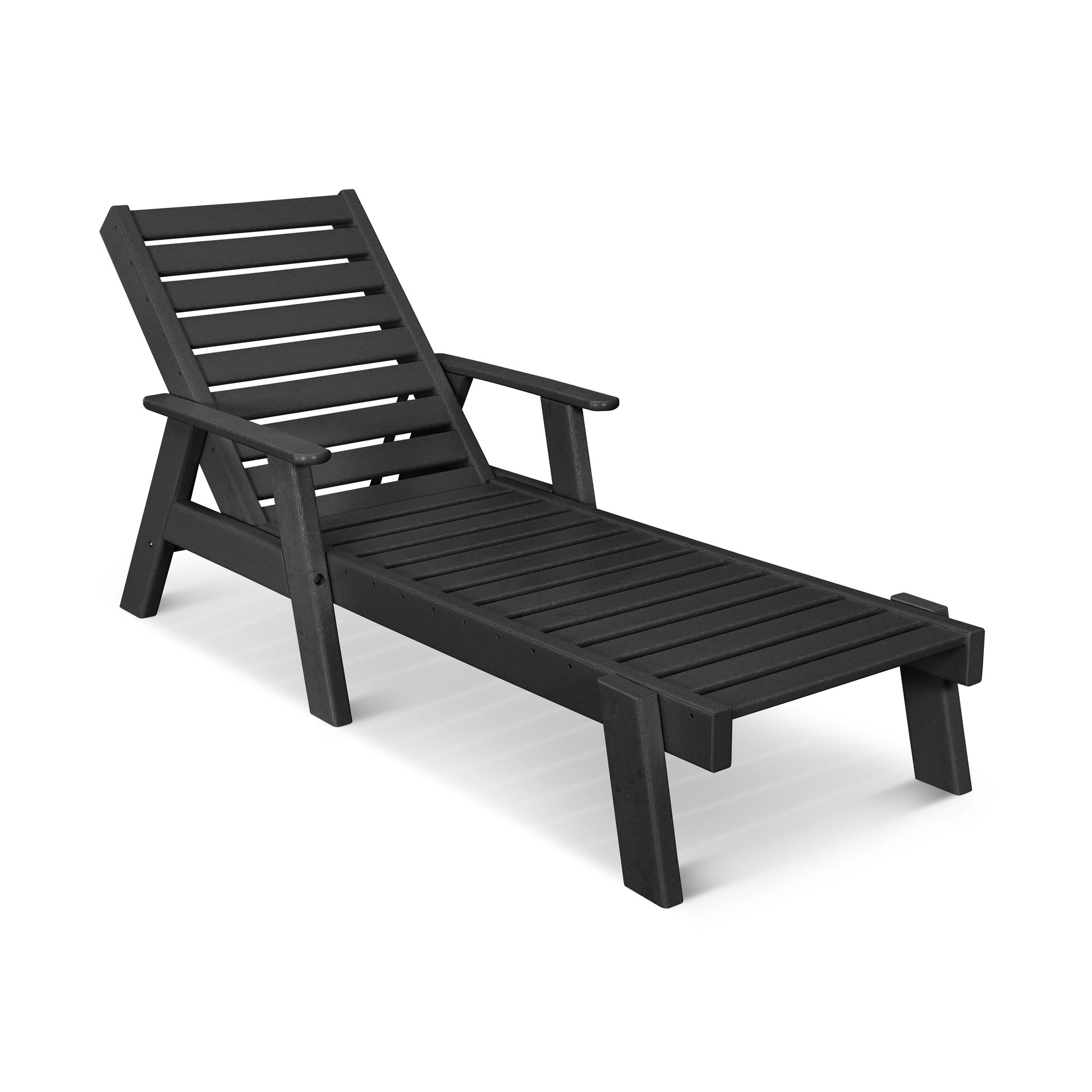 POLYWOOD Captain Chaise with Arms 1