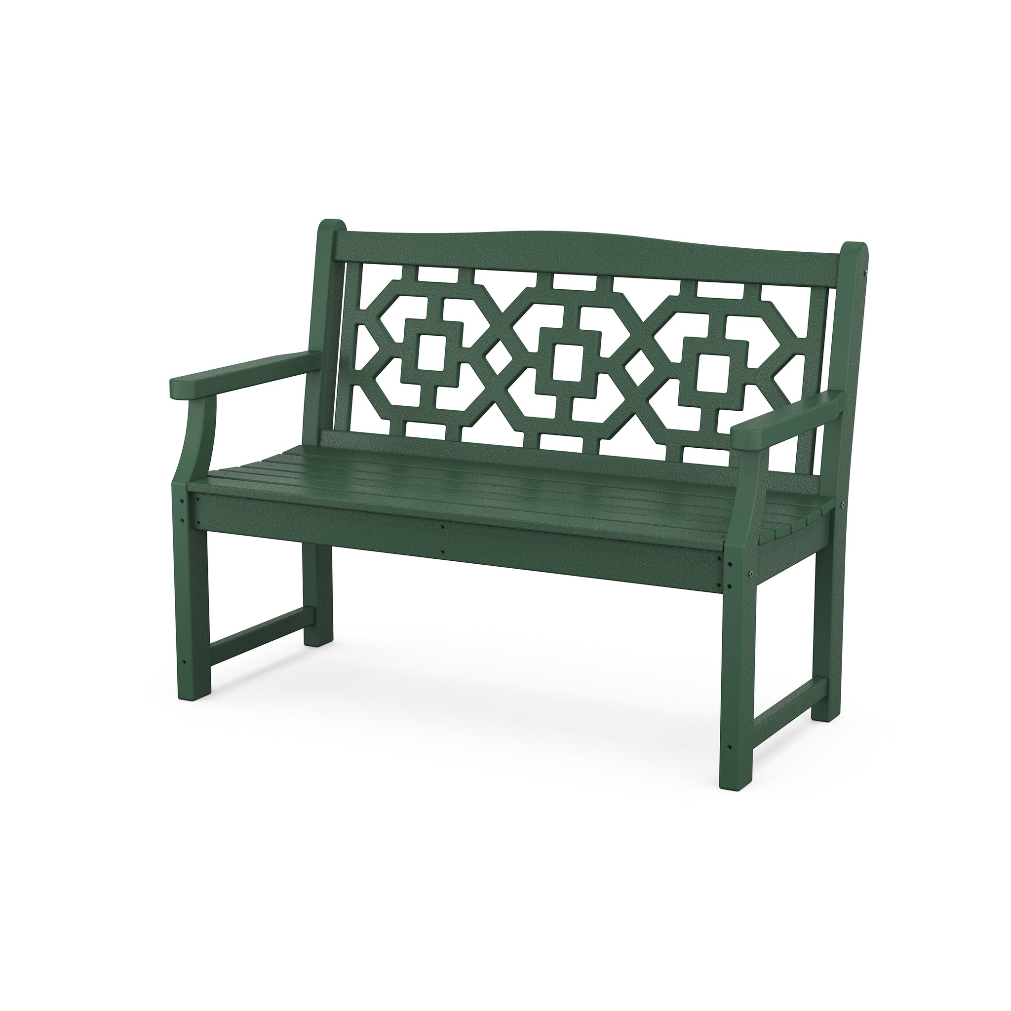 POLYWOOD Chinoiserie 48" Garden Bench 3