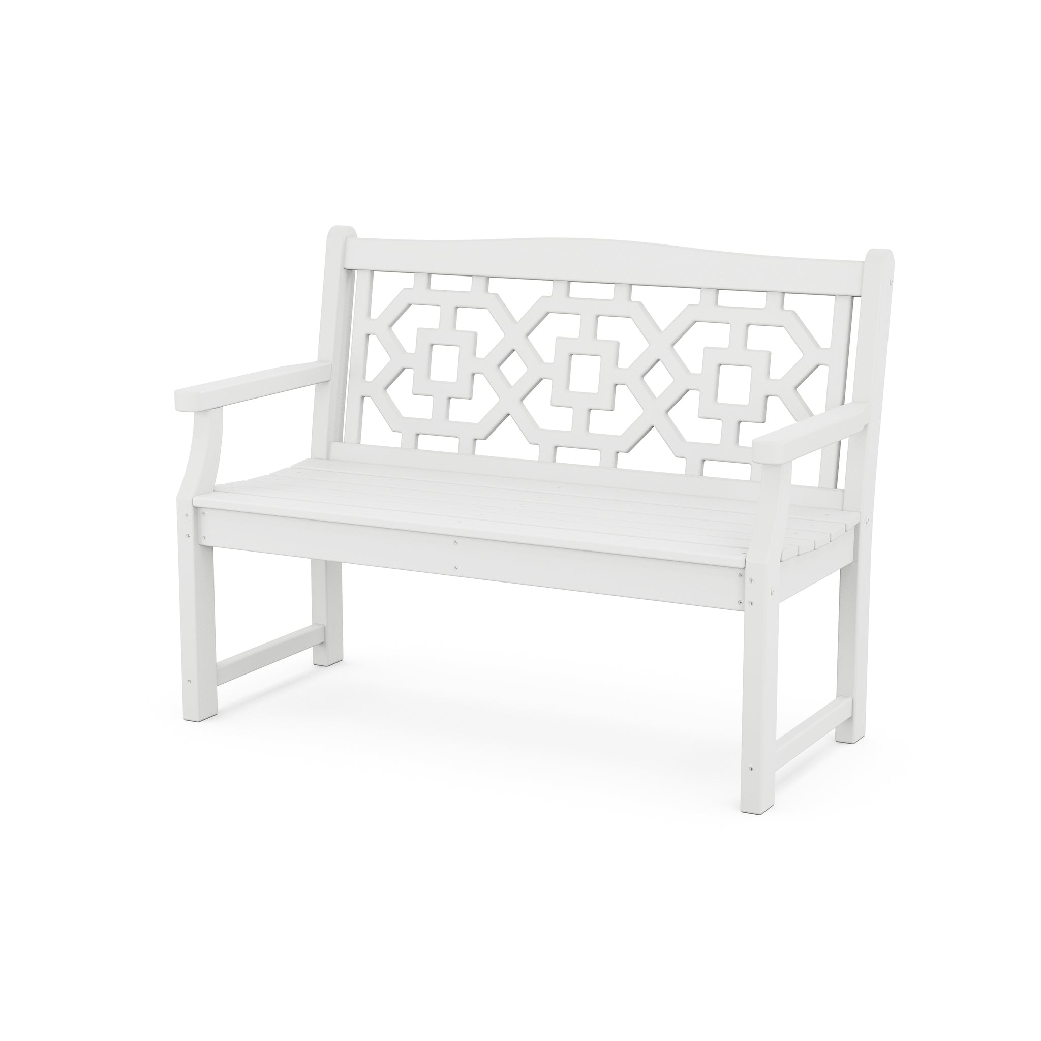 POLYWOOD Chinoiserie 48" Garden Bench 6