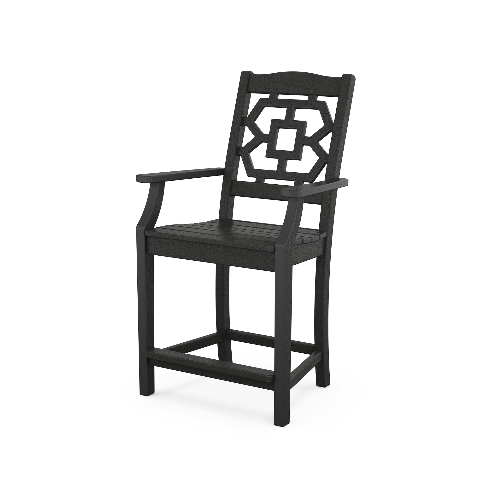 POLYWOOD Chinoiserie Counter Arm Chair 1
