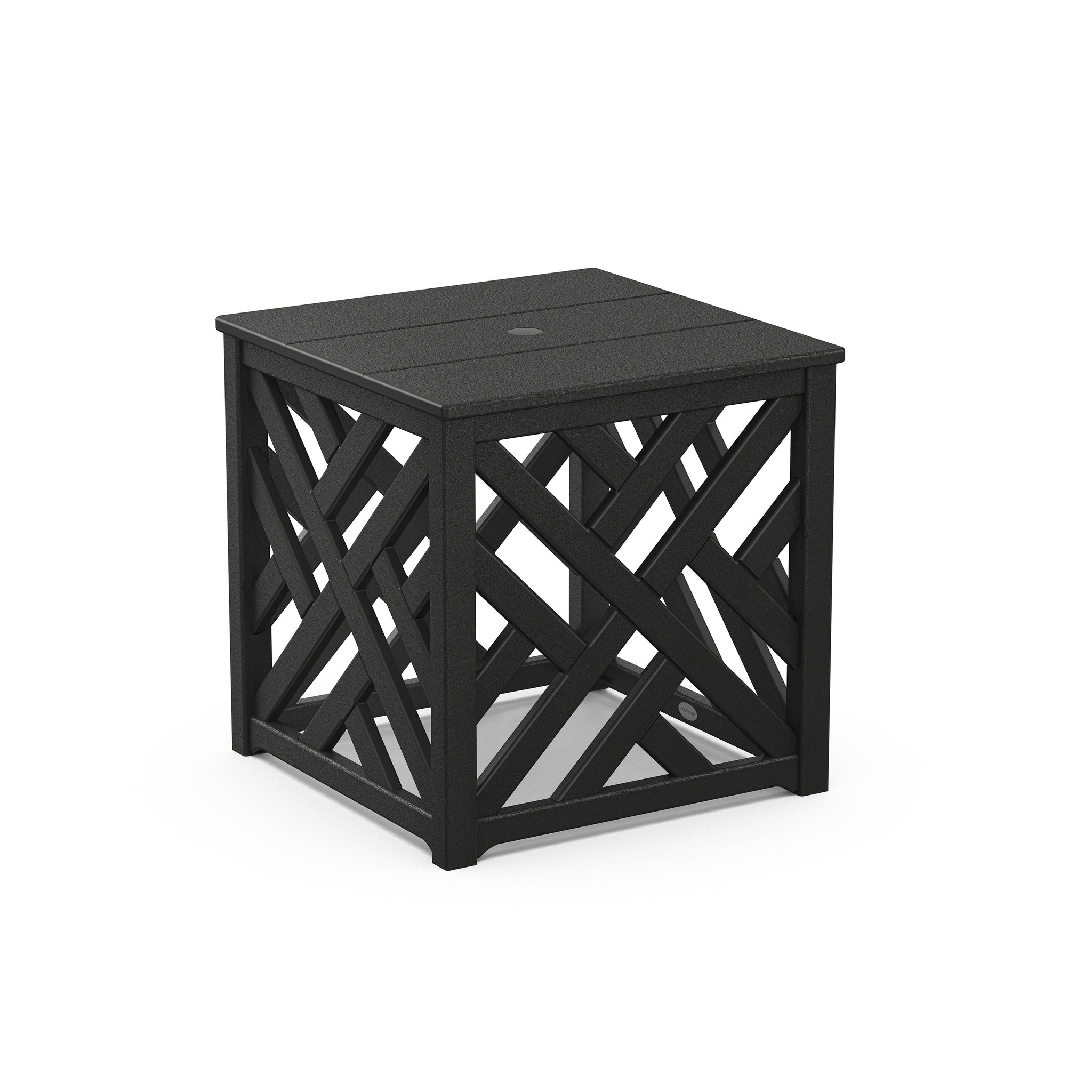 POLYWOOD Chippendale Accent Table with Umbrella Hole 1