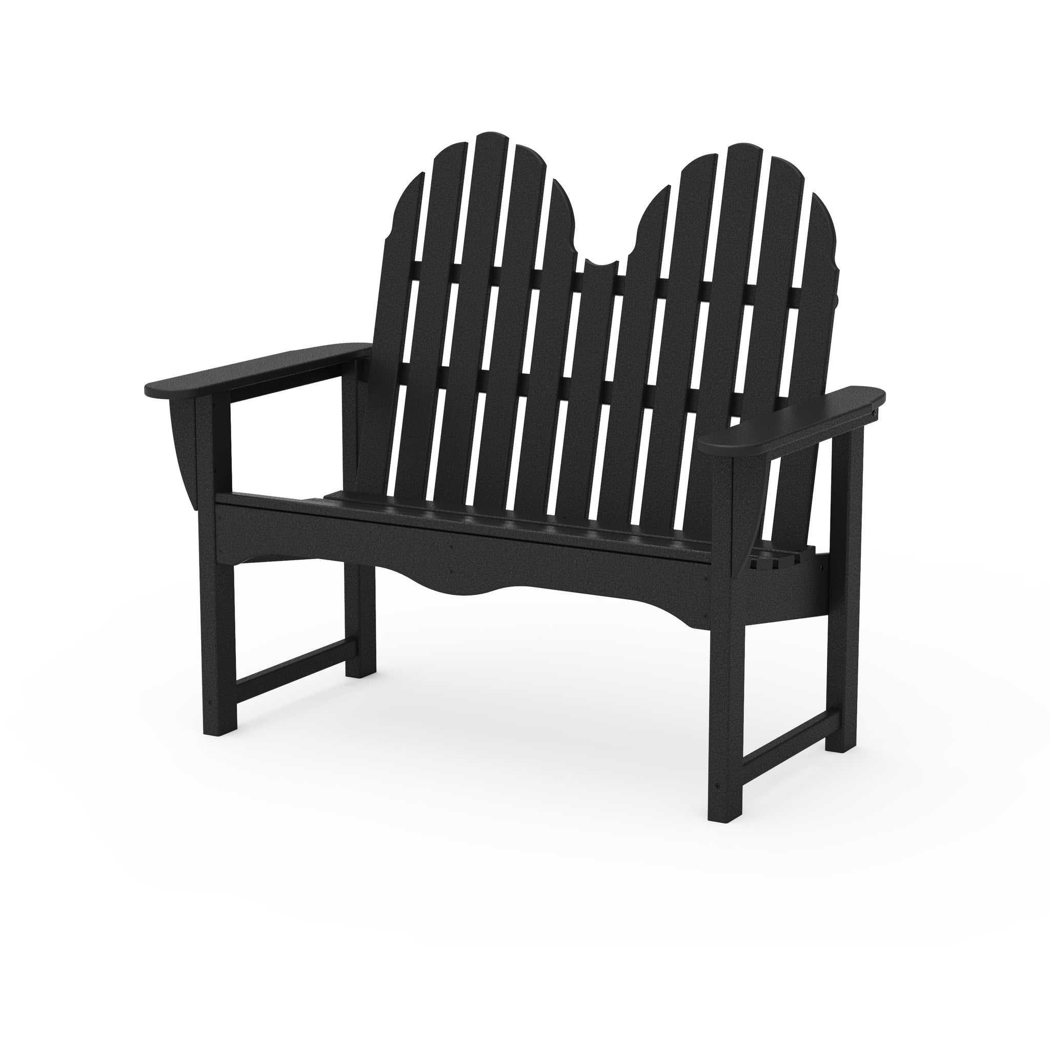 POLYWOOD Classic Adirondack 48" Loveseat Bench 1