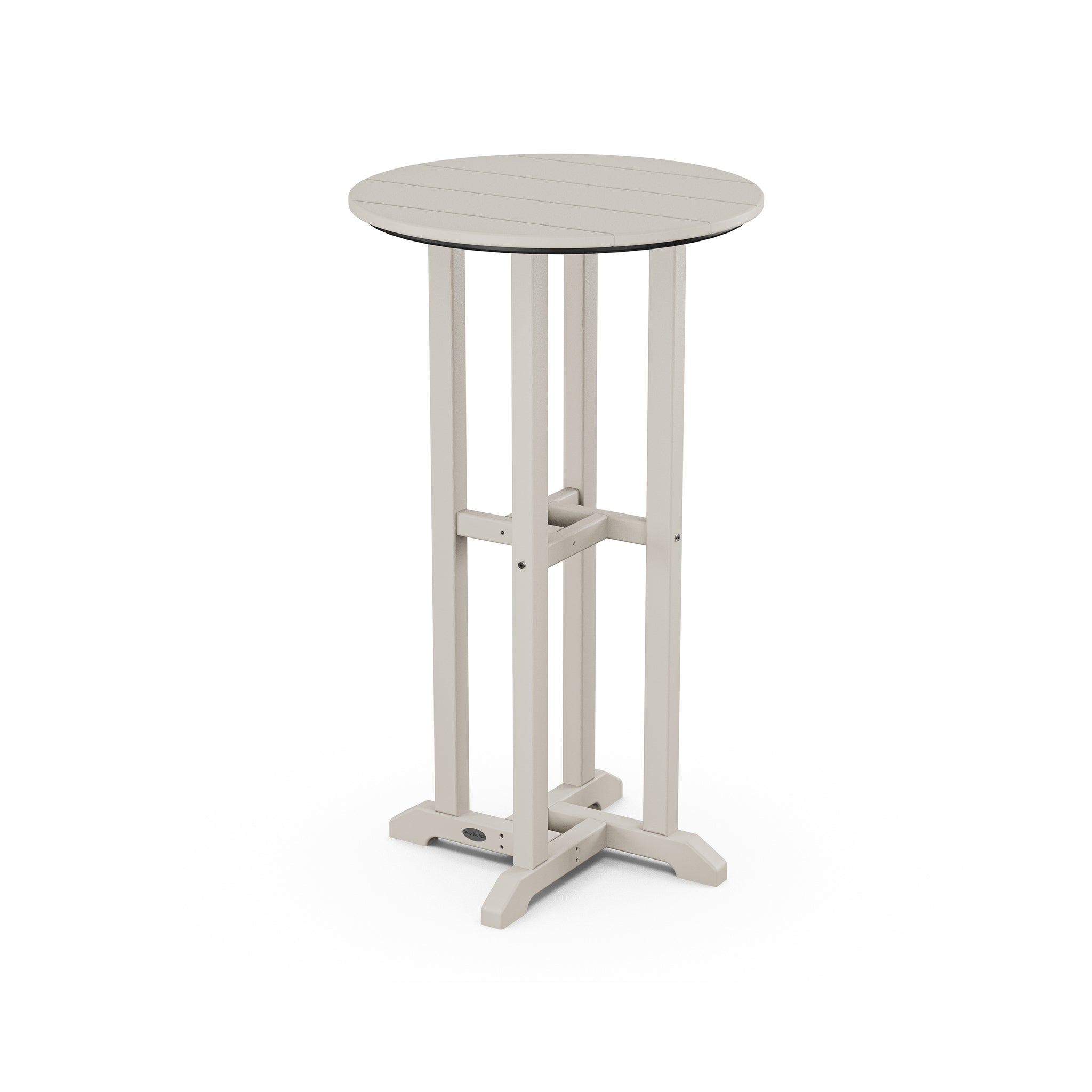 POLYWOOD Farmhouse 24" Round Bar Bistro Table 7