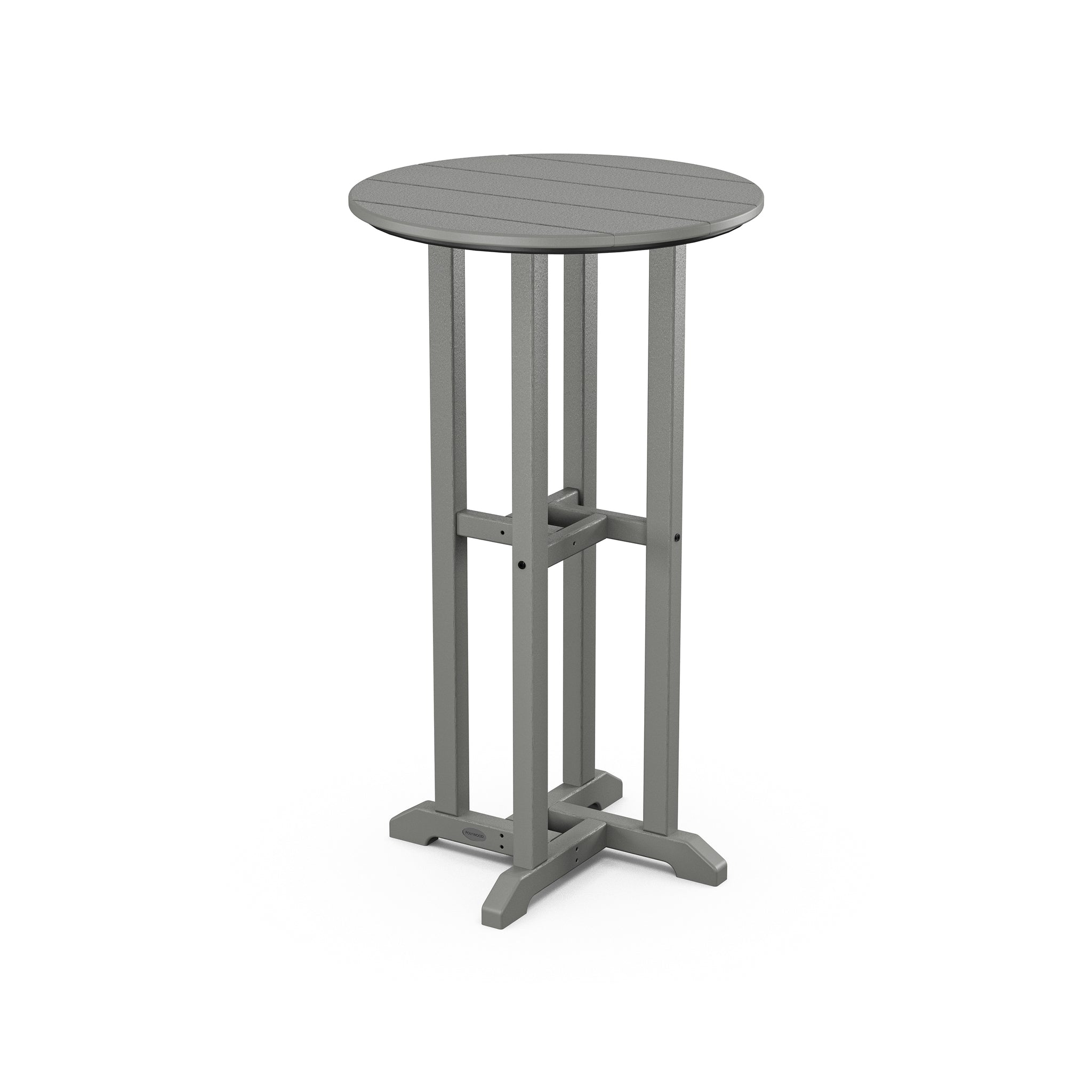 POLYWOOD Farmhouse 24" Round Bar Bistro Table 2