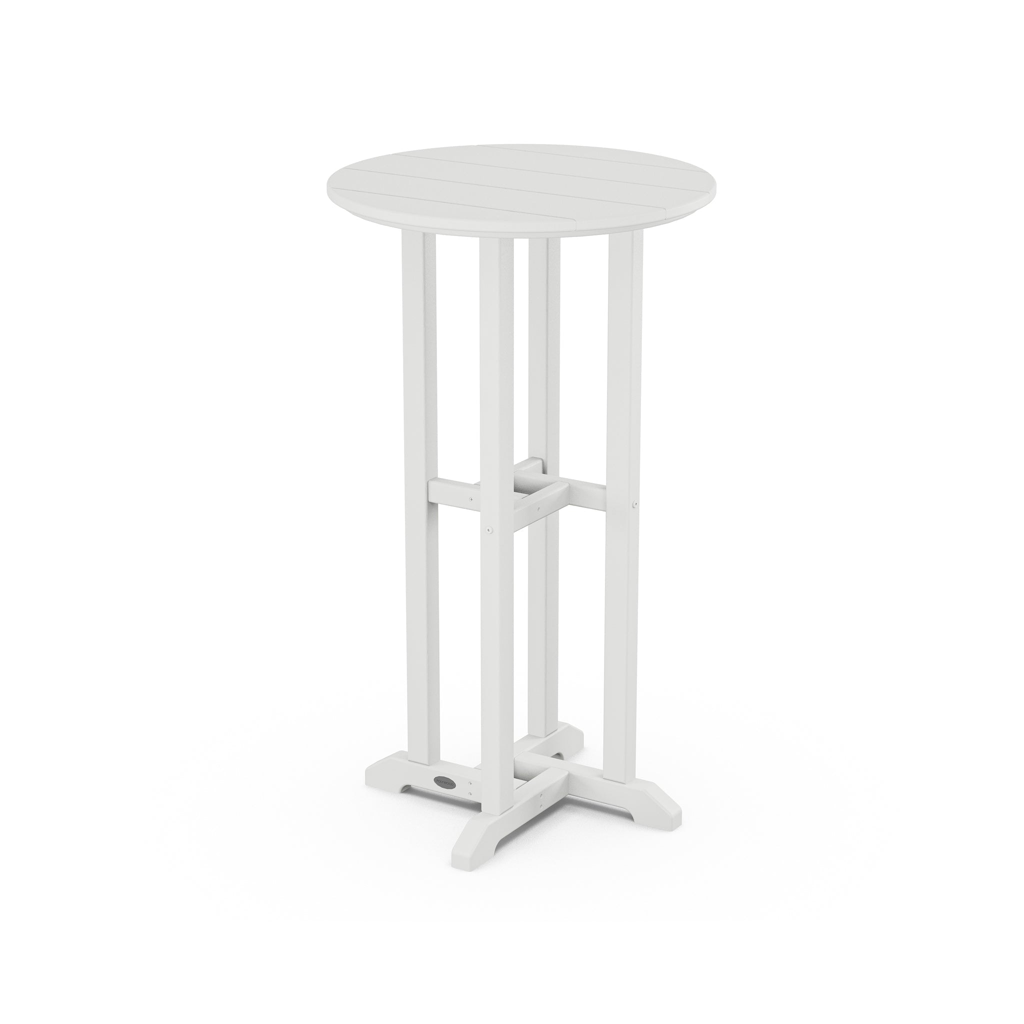 POLYWOOD Farmhouse 24" Round Bar Bistro Table 6