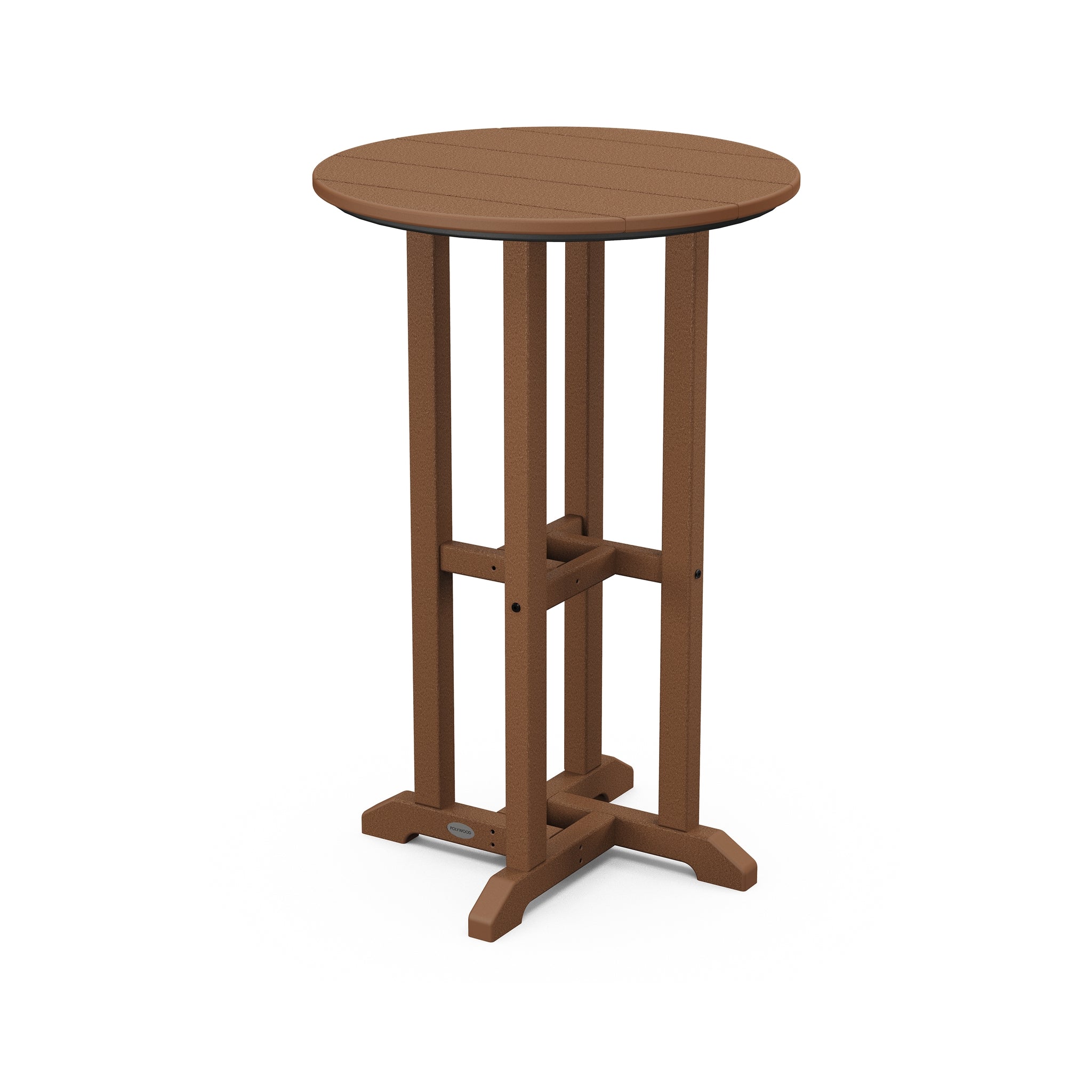 POLYWOOD Farmhouse 24" Round Counter Bistro Table 5