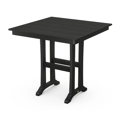 Farmhouse Trestle 37" Square Counter Table