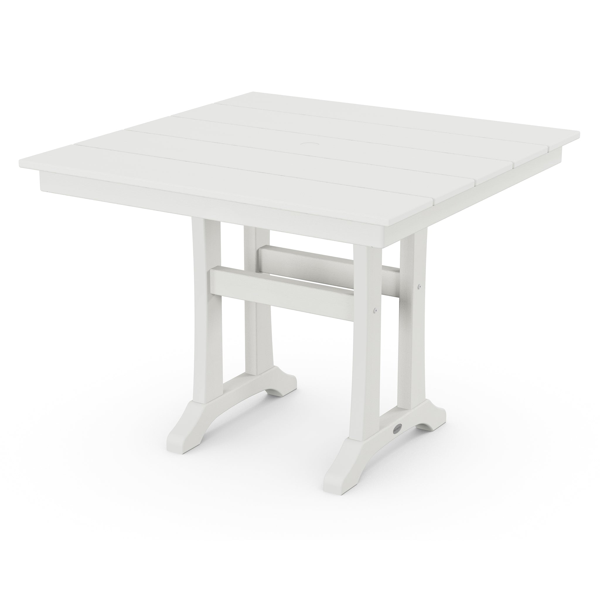 POLYWOOD Farmhouse Trestle 37" Square Dining Table 10