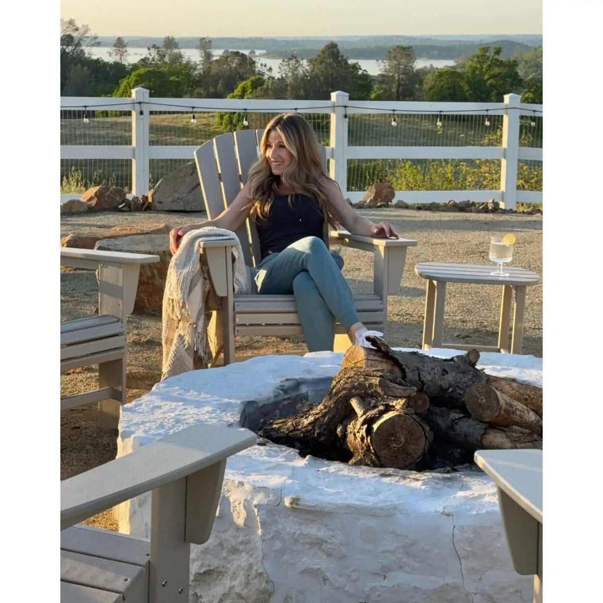 Nautical Curveback Adirondack Chair 28