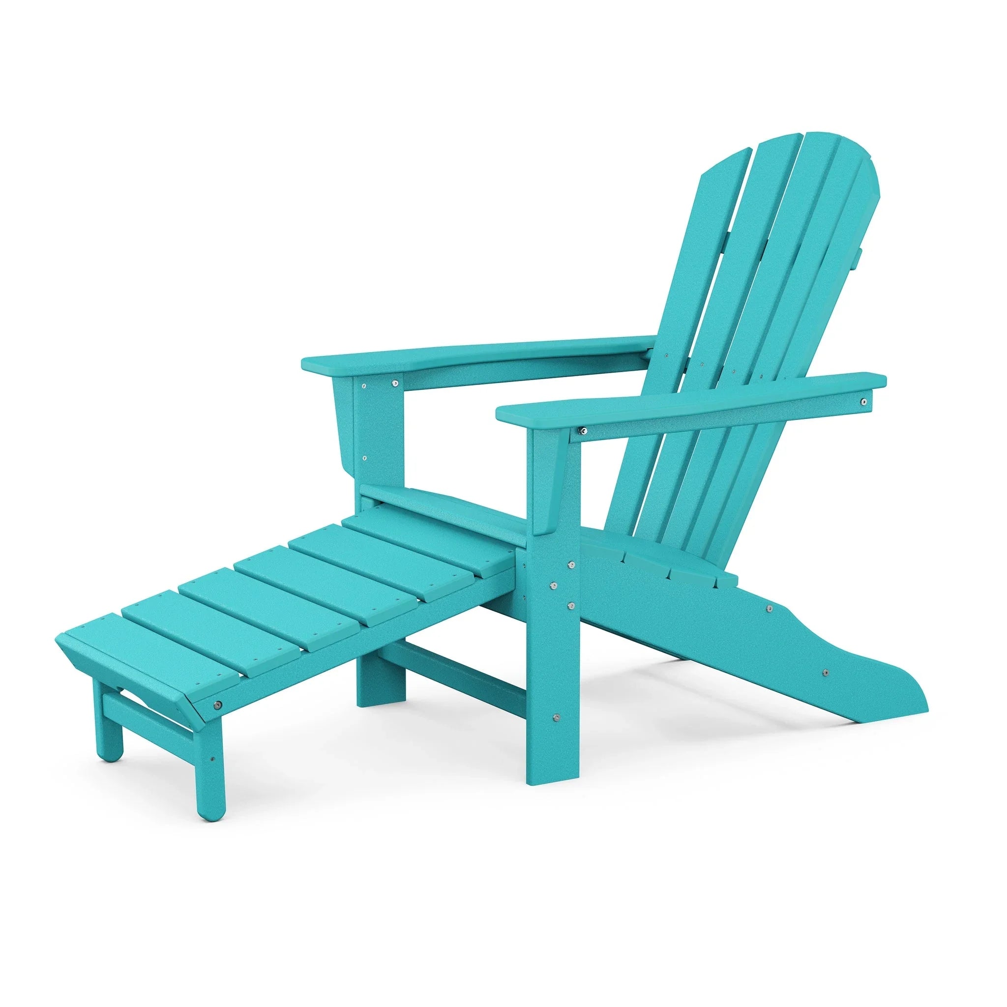 POLYWOOD Palm Coast Ultimate Adirondack with Hideaway Ottoman