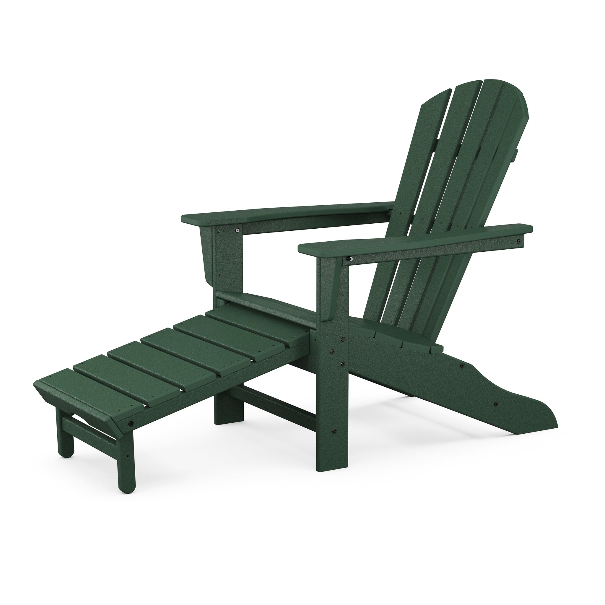 POLYWOOD Palm Coast Ultimate Adirondack with Hideaway Ottoman 3
