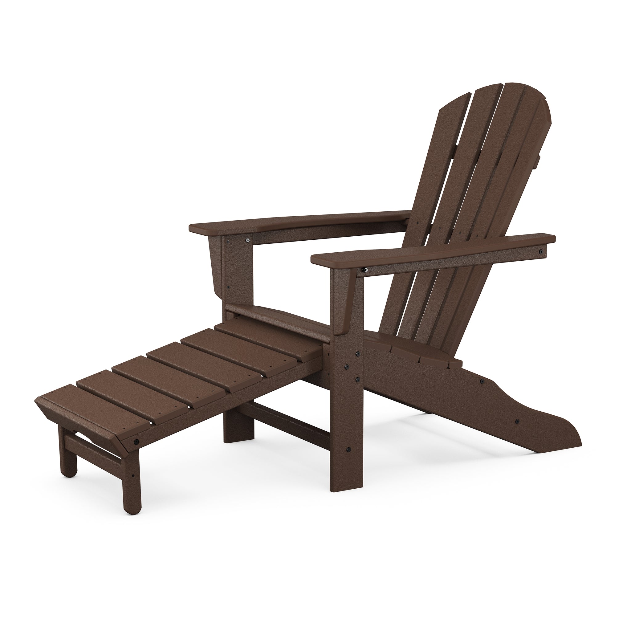 POLYWOOD Palm Coast Ultimate Adirondack with Hideaway Ottoman 4
