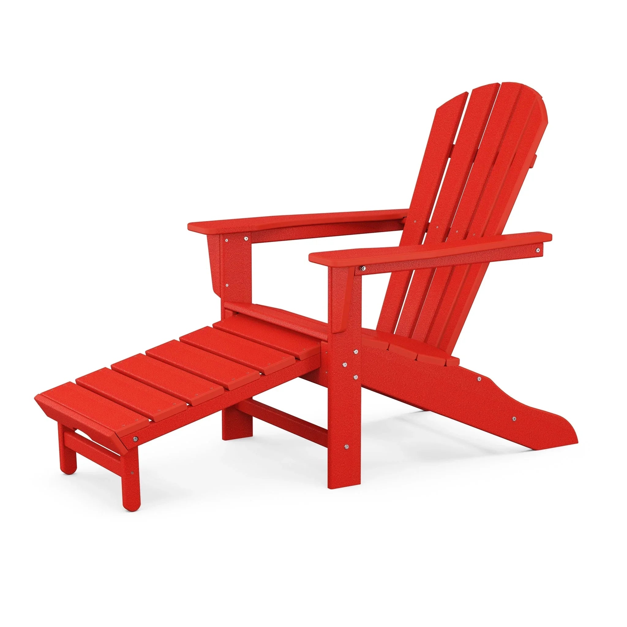 POLYWOOD Palm Coast Ultimate Adirondack with Hideaway Ottoman