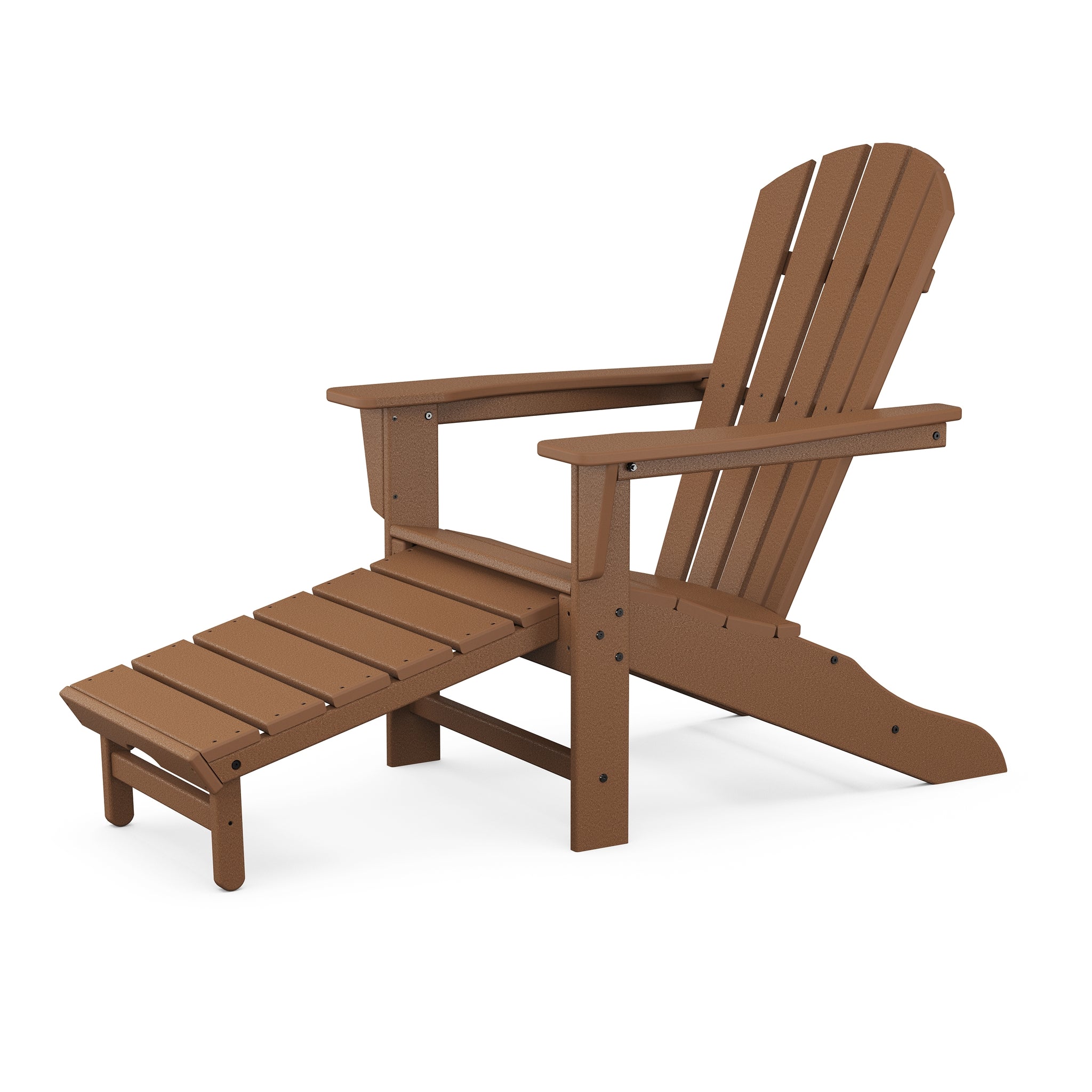 POLYWOOD Palm Coast Ultimate Adirondack with Hideaway Ottoman 5