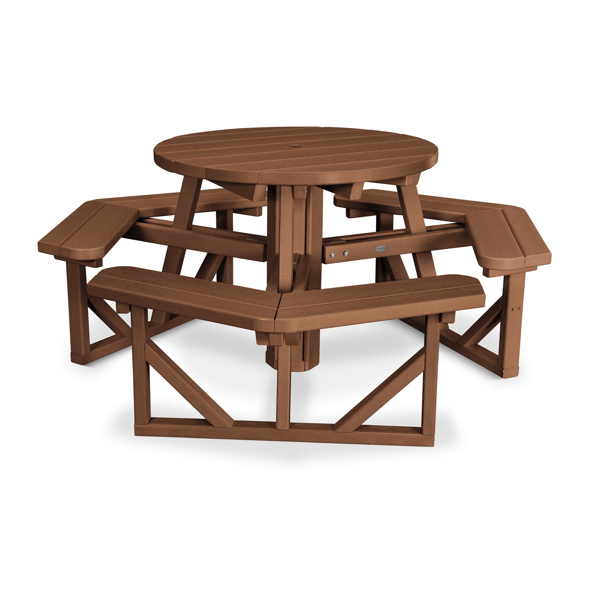 POLYWOOD Park 36" Round Picnic Table 5