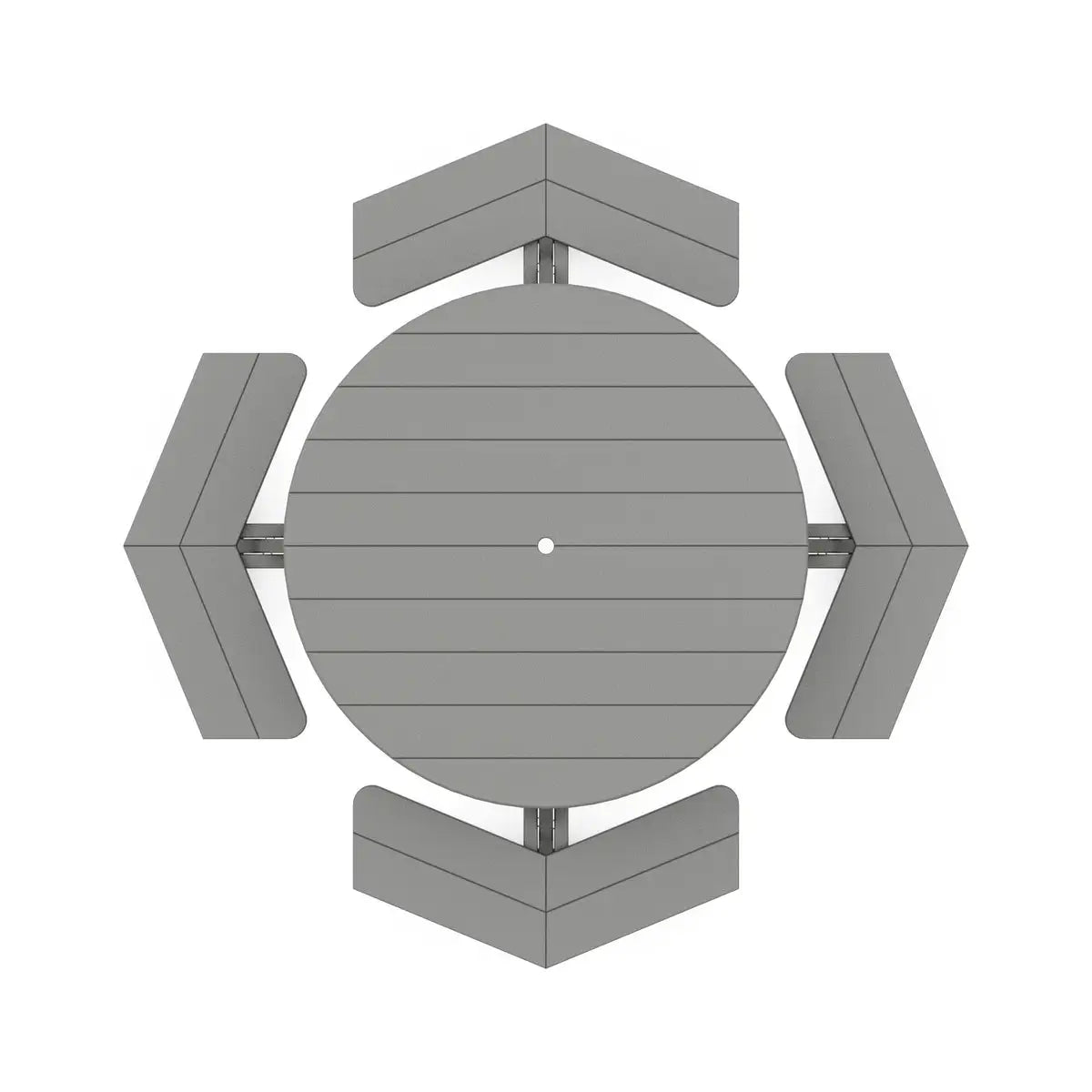 Park 53" Octagon Picnic Table 11