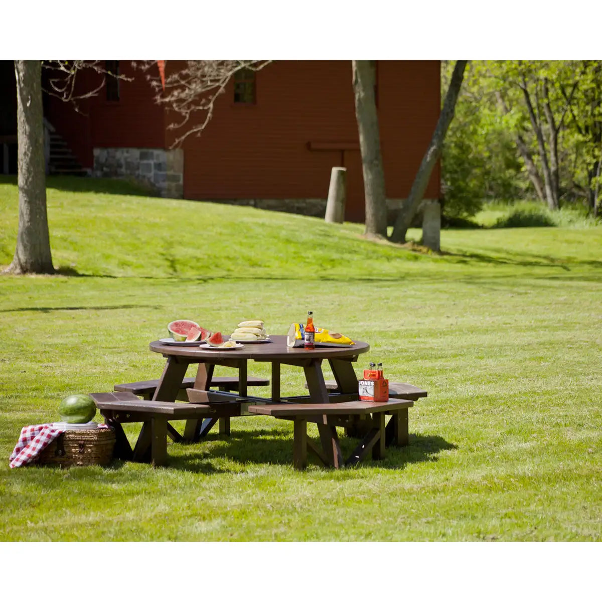 Park 53" Octagon Picnic Table 12