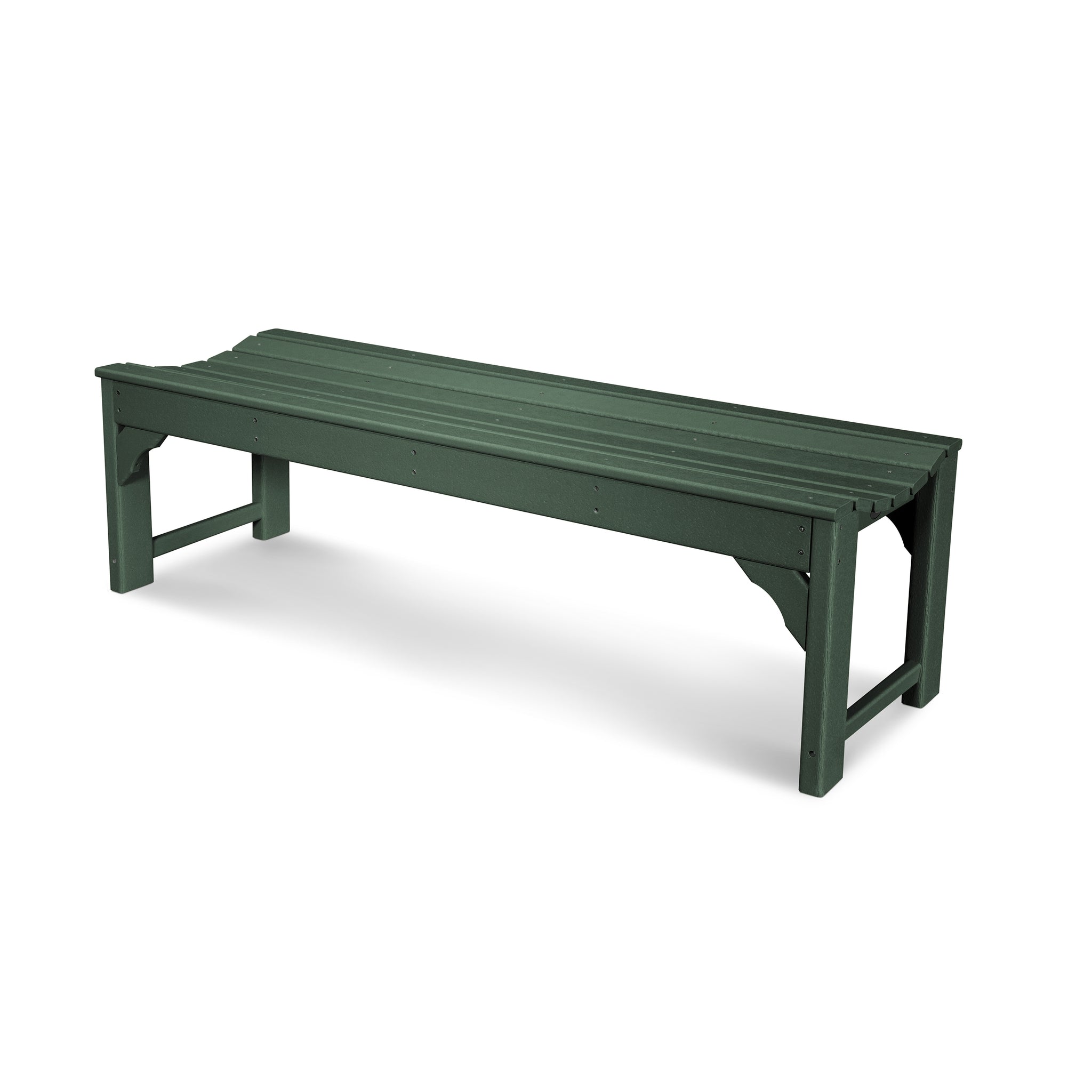 POLYWOOD Traditional Garden 60" Backless Bench 3