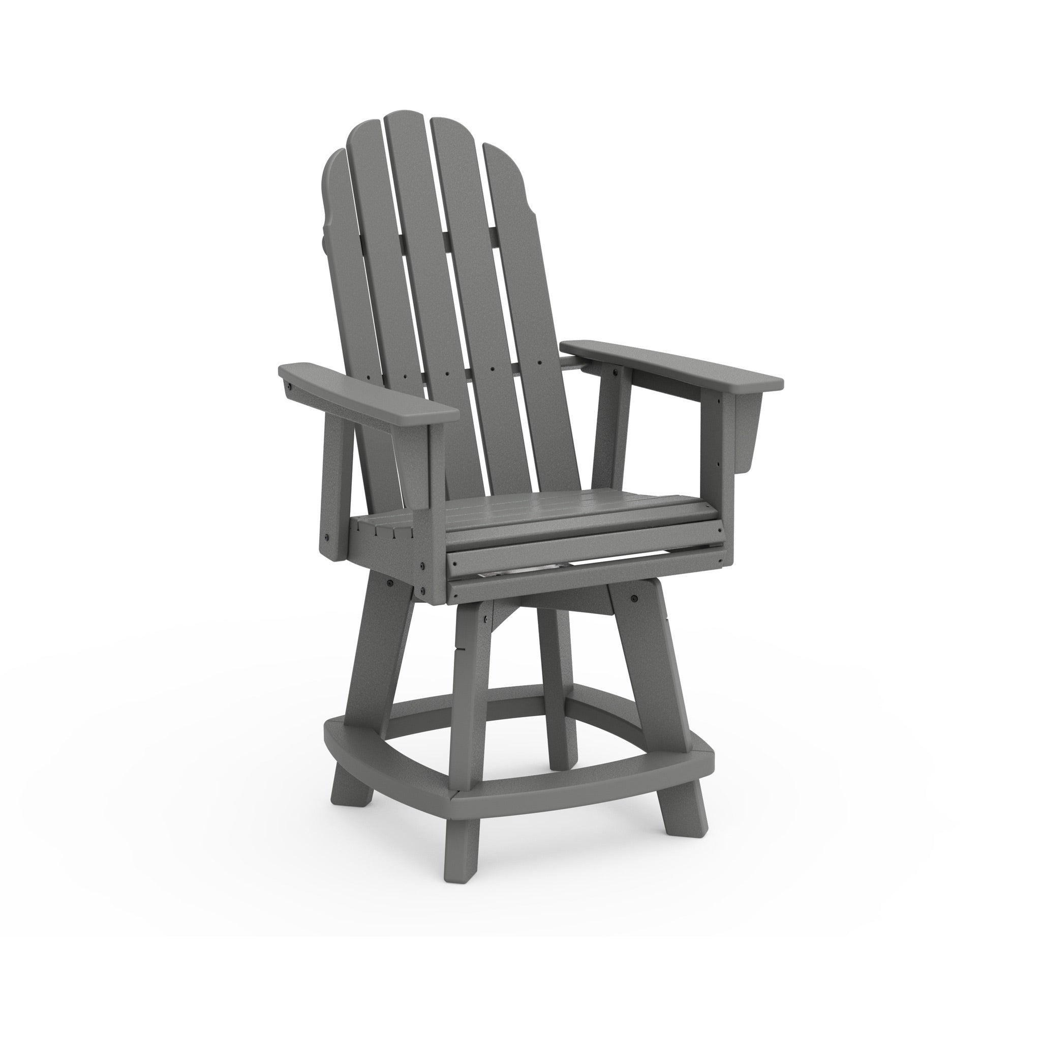 POLYWOOD Vineyard Adirondack Swivel Counter Chair 2