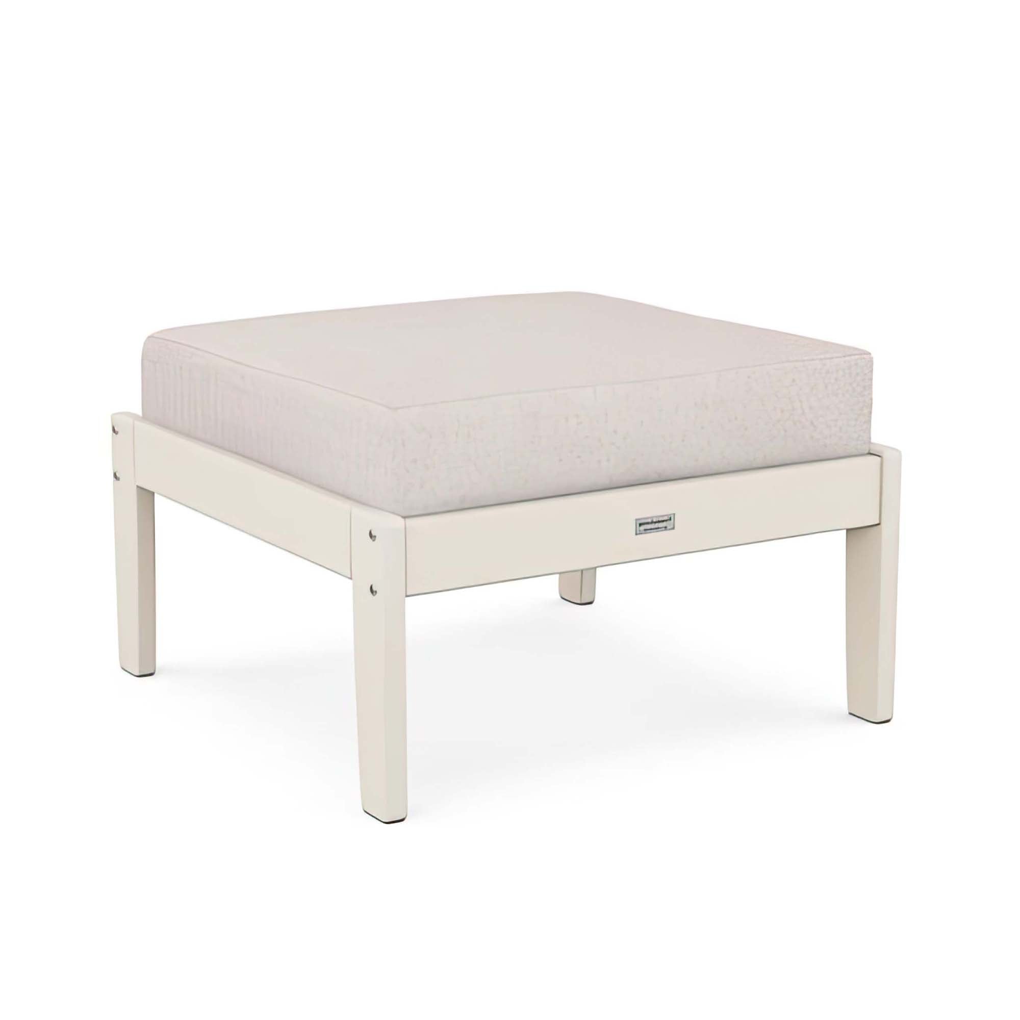 POLYWOOD Country Living Cottage Deep Seating Ottoman - Sand