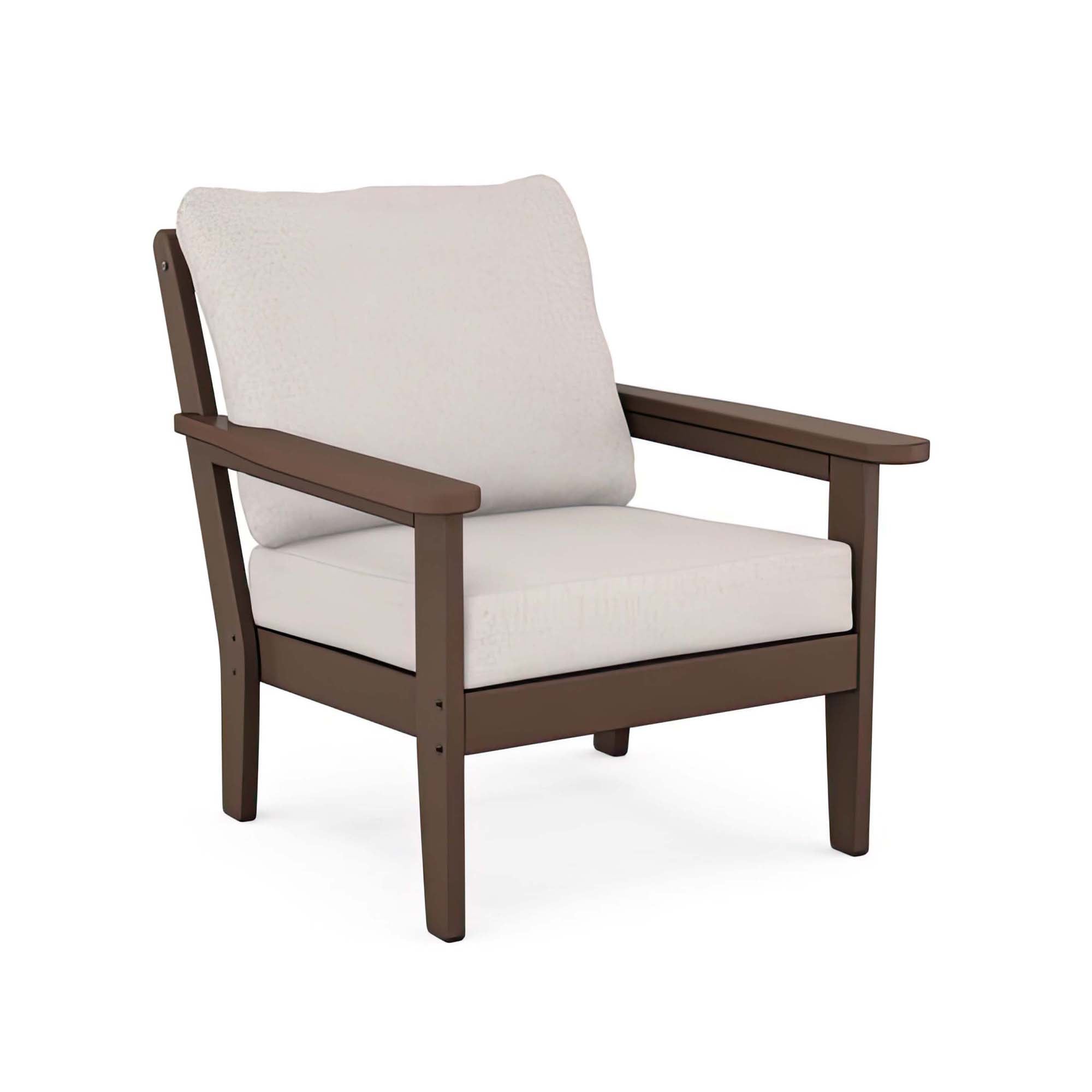 POLYWOOD Country Living Cottage Deep Seating Club Chair - Mahogany