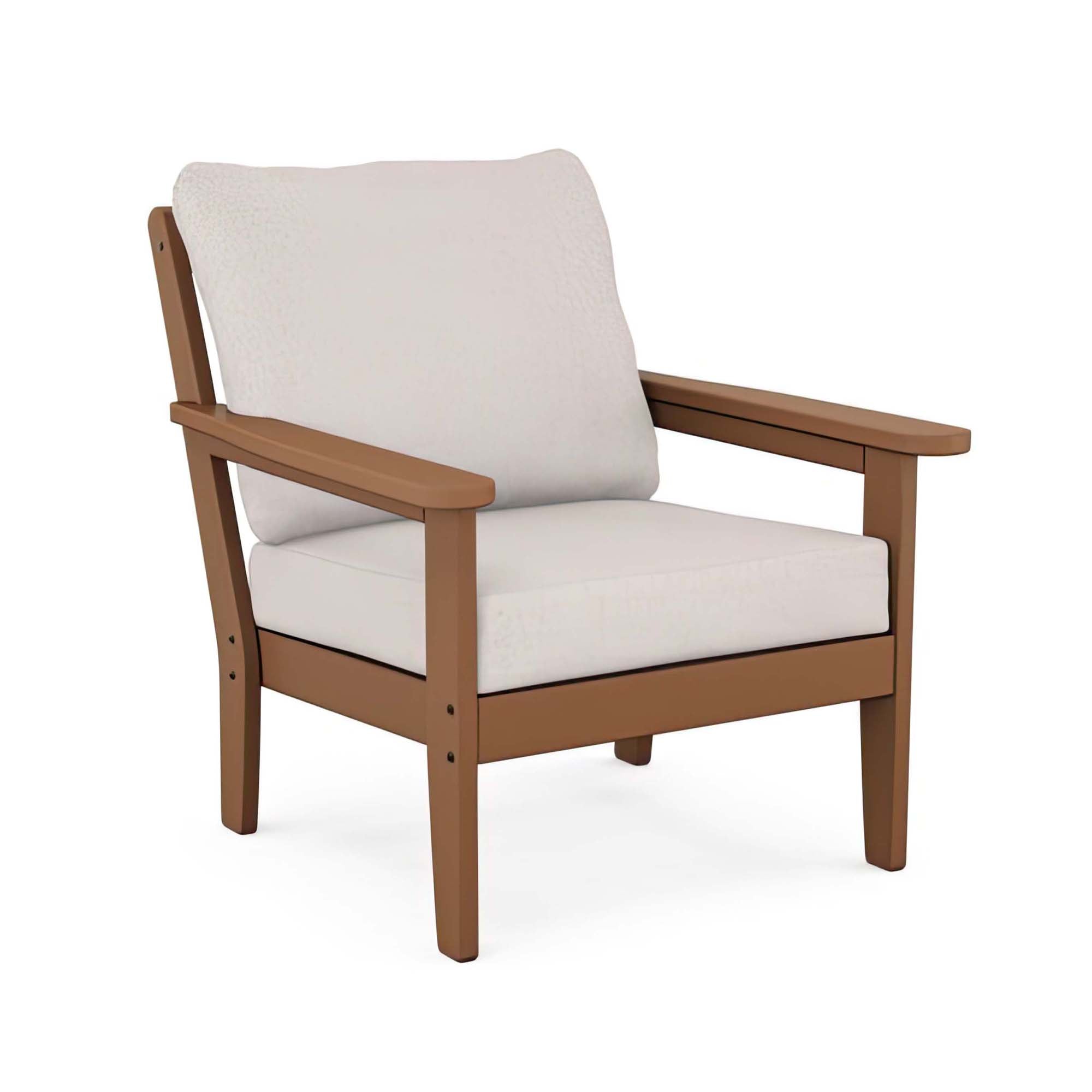 POLYWOOD Country Living Cottage Deep Seating Club Chair - Teak