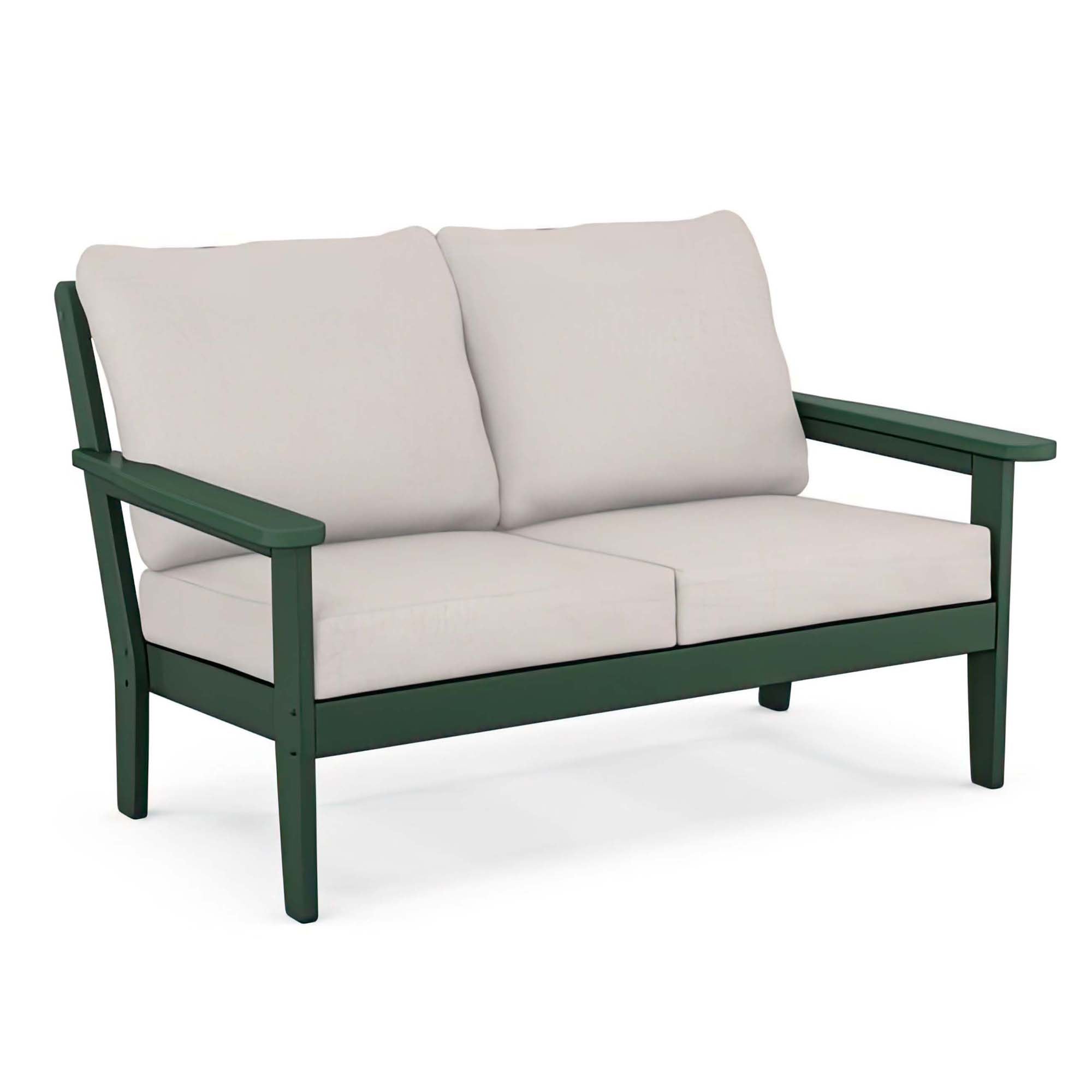 POLYWOOD Country Living Cottage Deep Seating Loveseat - Green