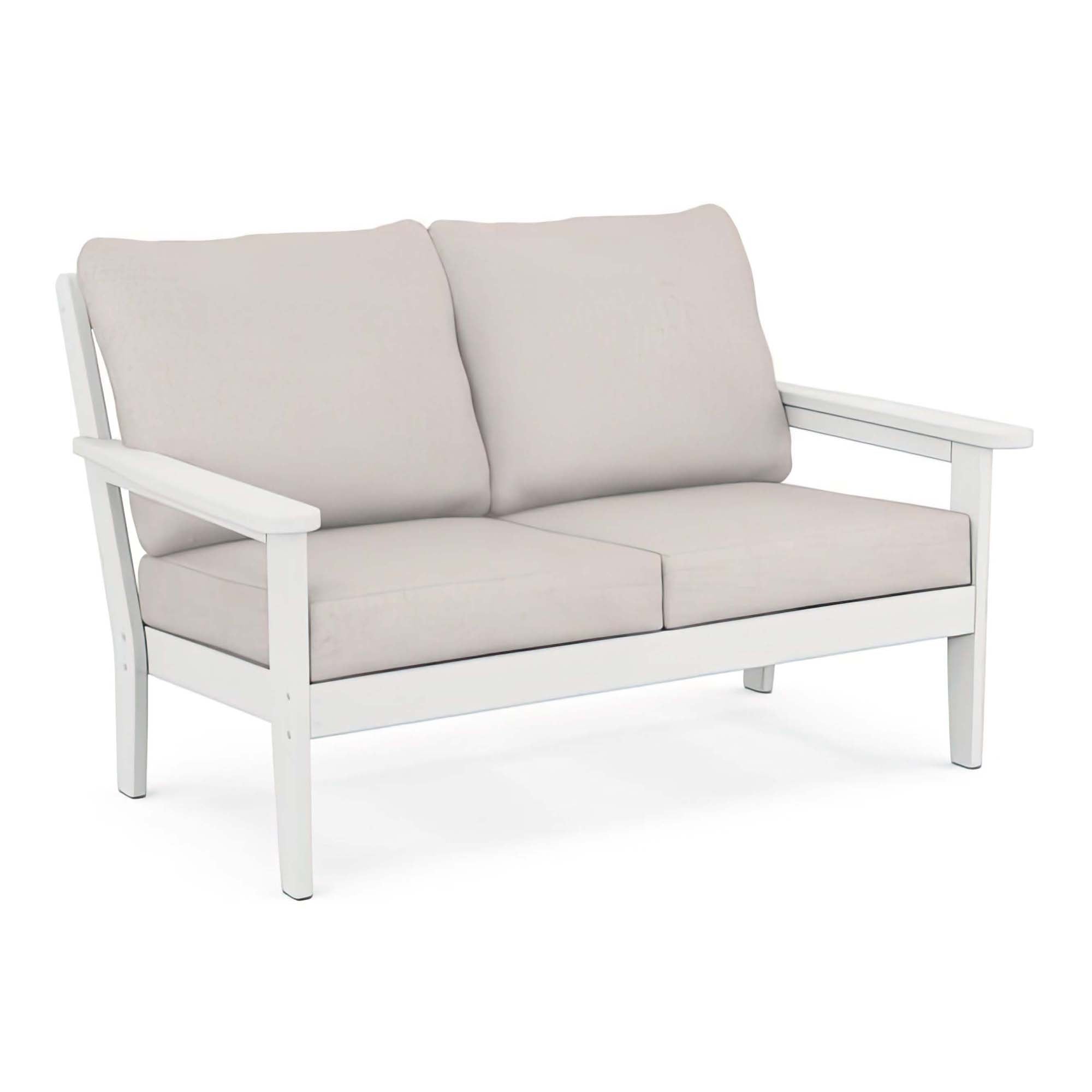 POLYWOOD Country Living Cottage Deep Seating Loveseat - White