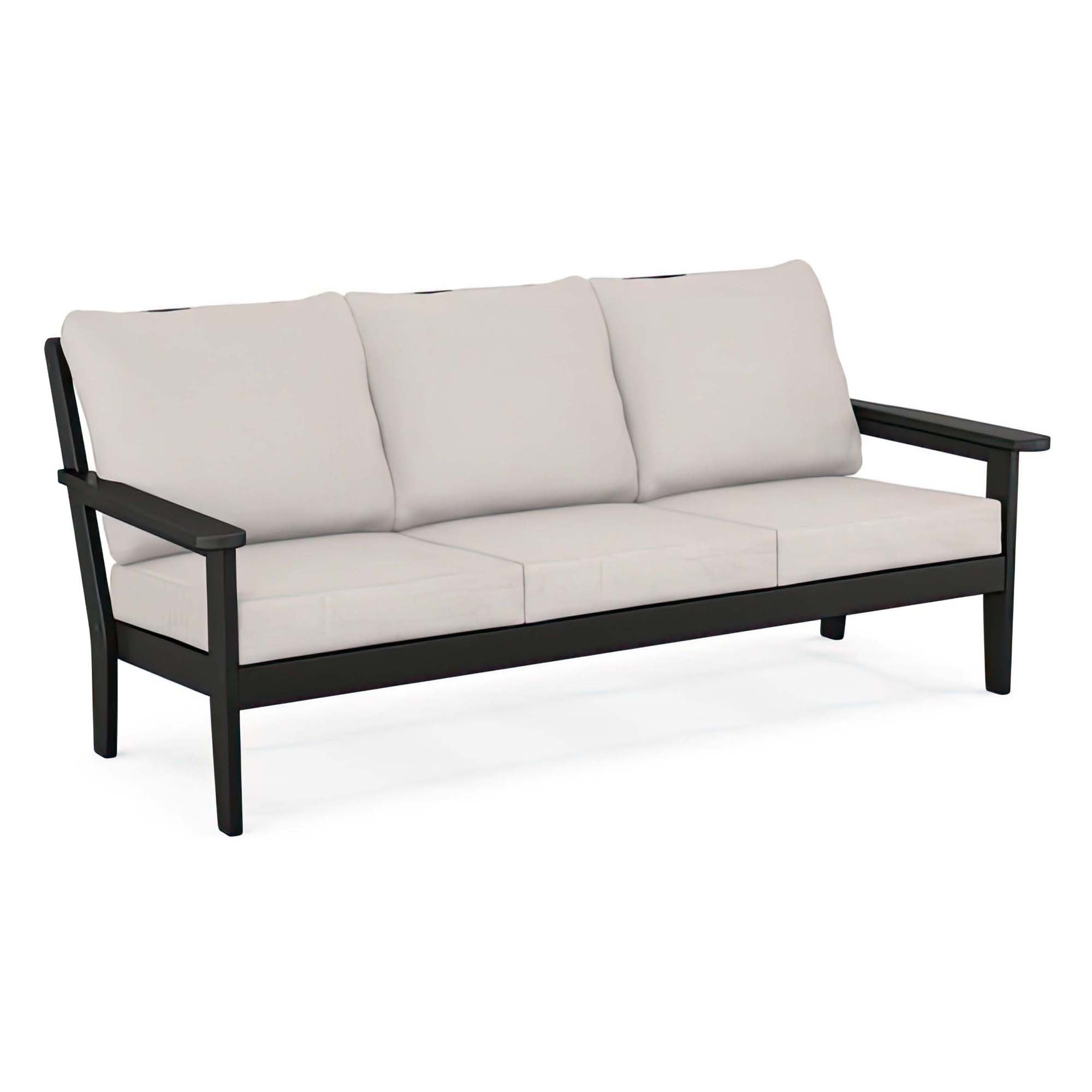 POLYWOOD Country Living Cottage Deep Seating Sofa - Black