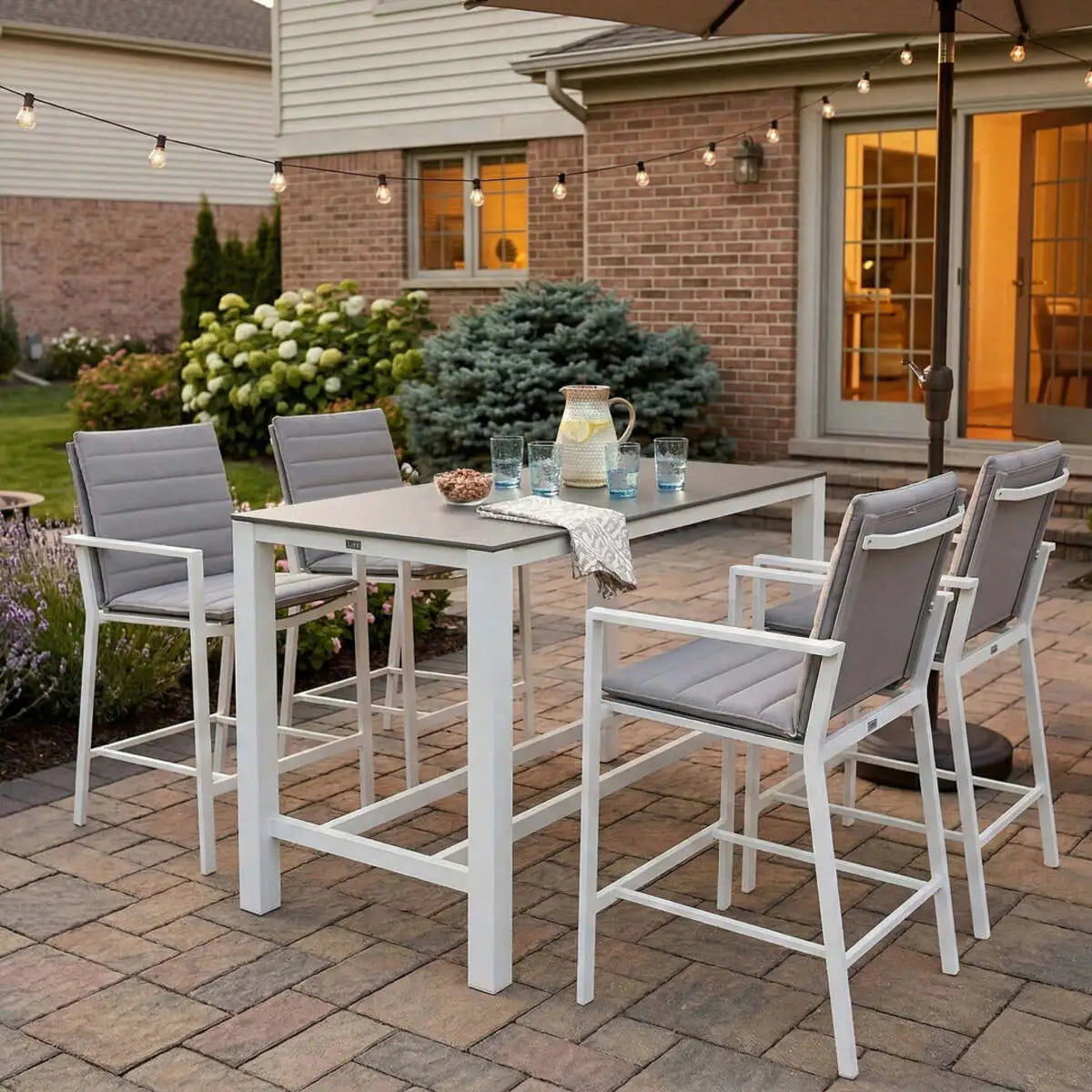 Primavera 5-Piece Bar Set - White