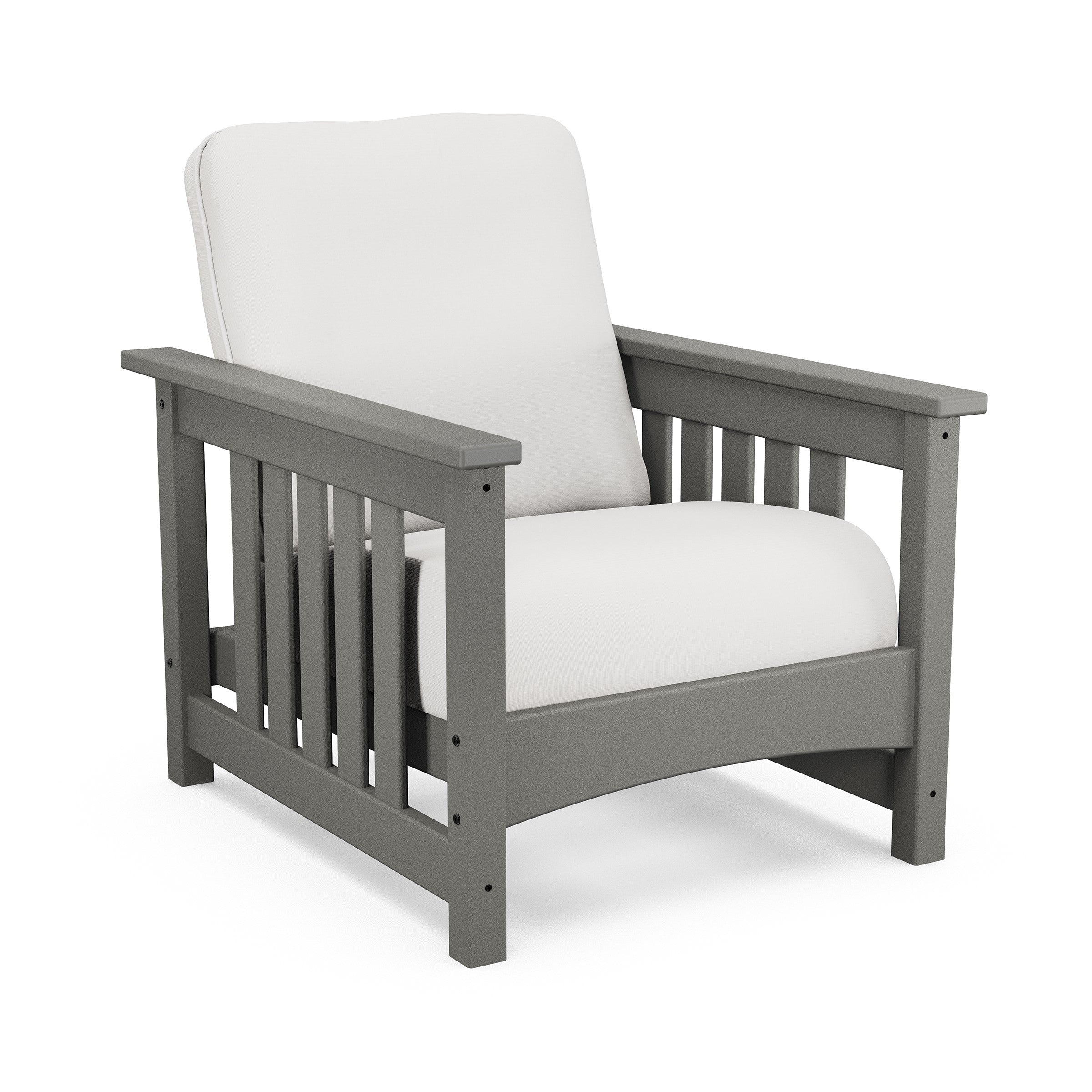 POLYWOOD Mission Deep Seating Club Chair - Slate Grey