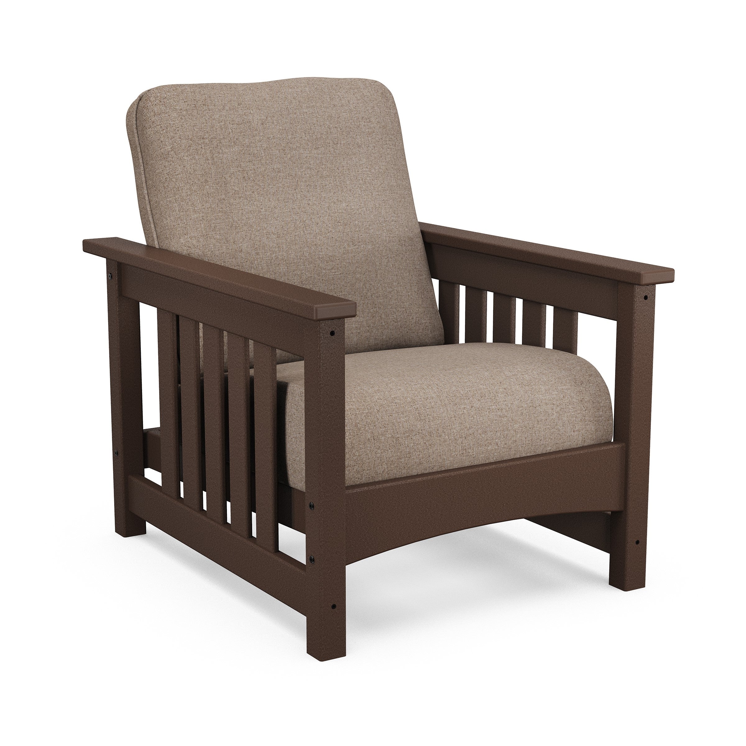 POLYWOOD Mission Deep Seating Club Chair - Mahogany