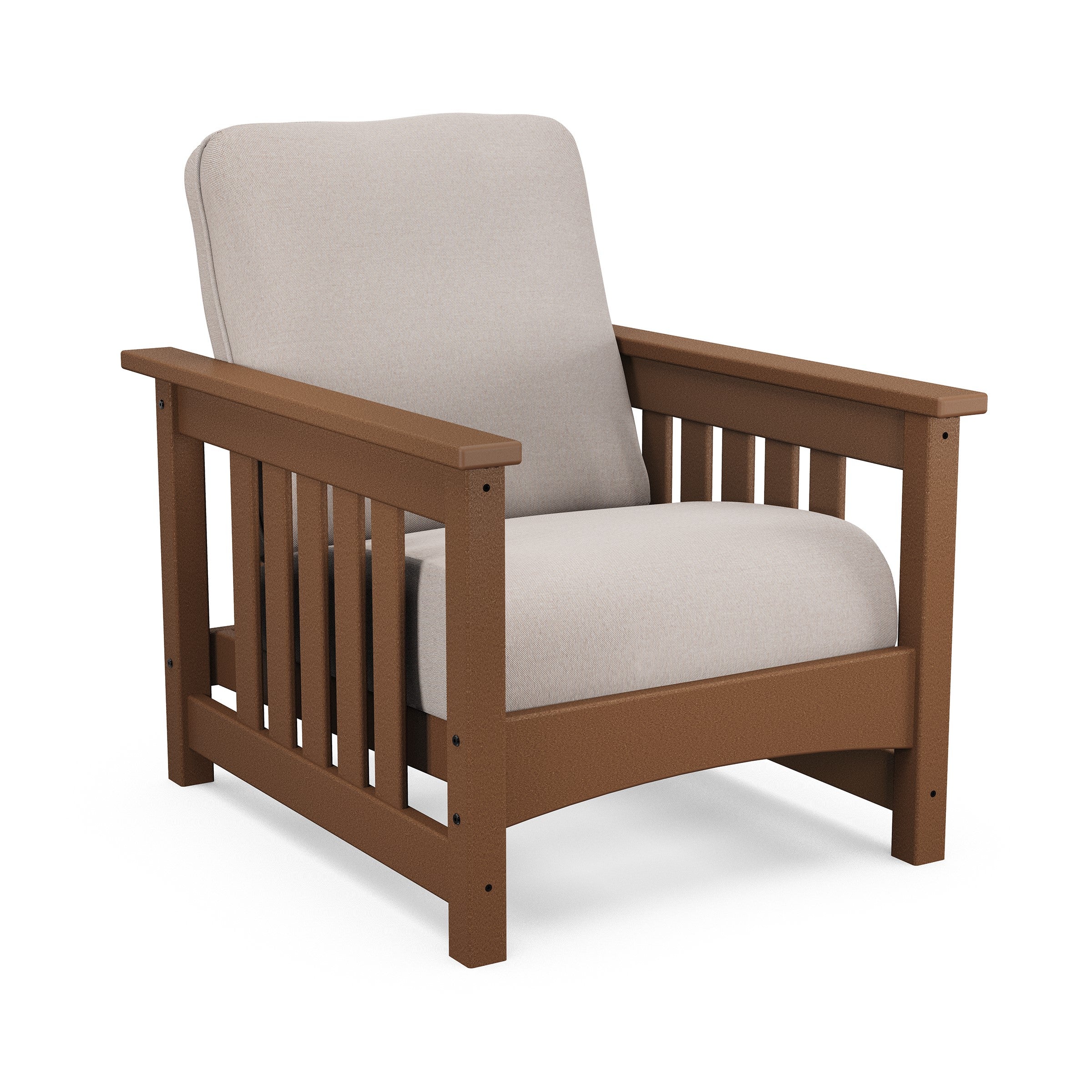 POLYWOOD Mission Deep Seating Club Chair - Teak