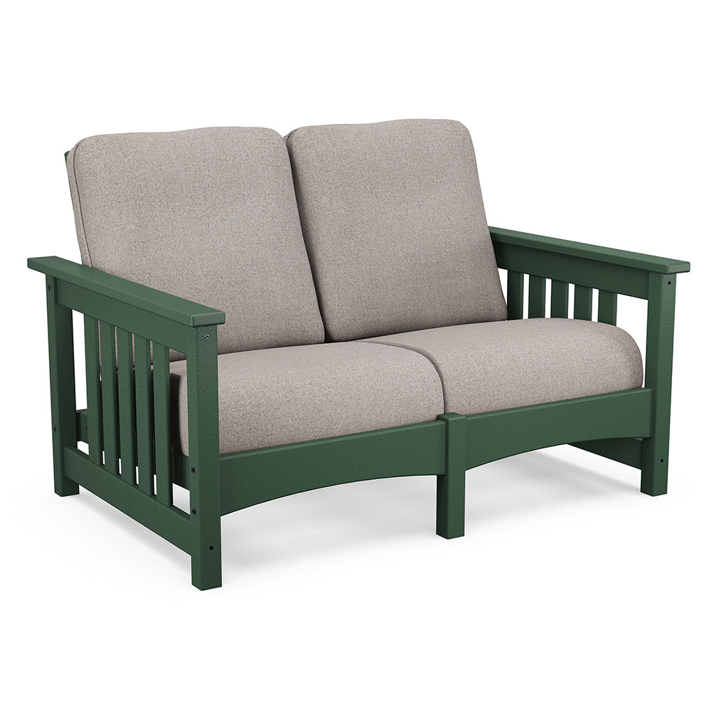 Mission Deep Seating Loveseat Settee - Green
