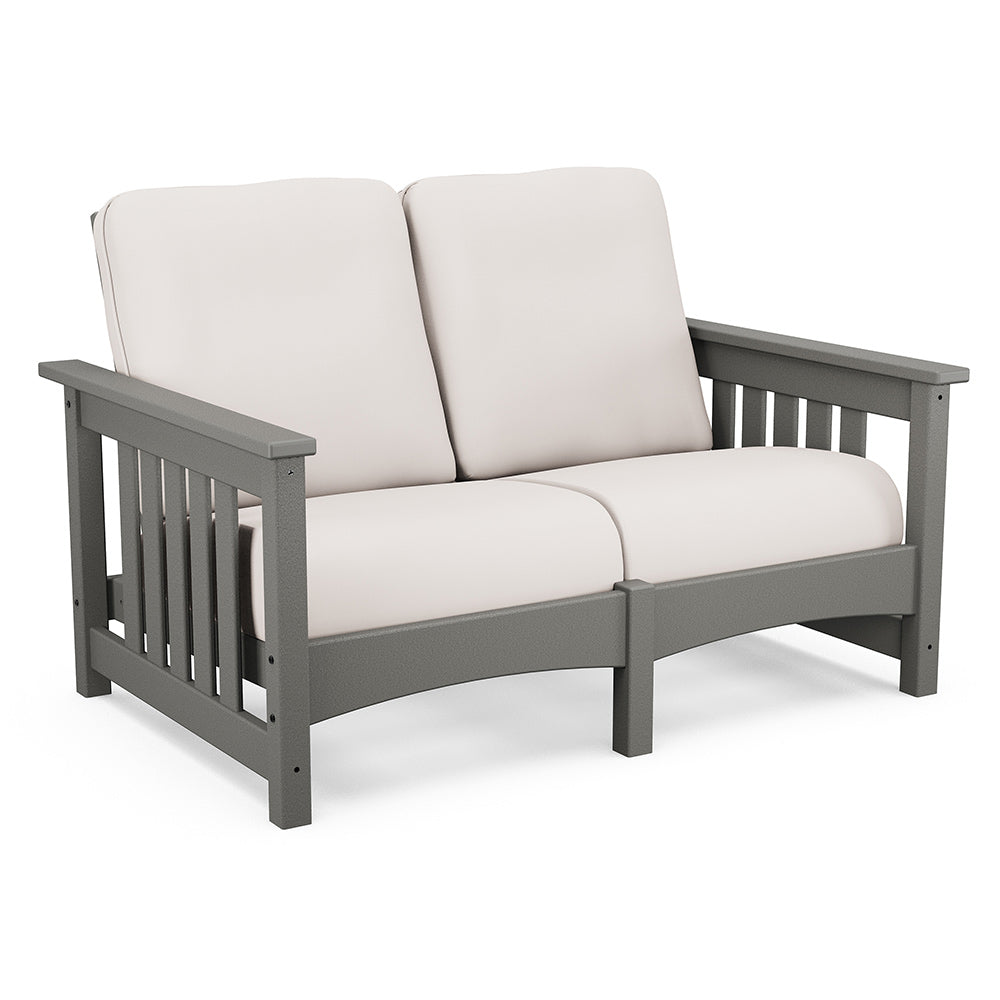 Mission Deep Seating Loveseat Settee - Slate Grey