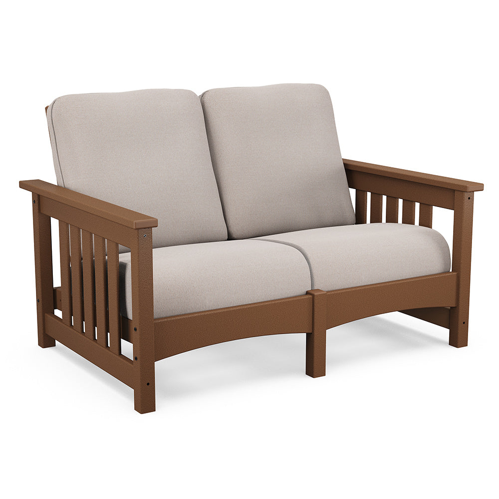 Mission Deep Seating Loveseat Settee - Teak