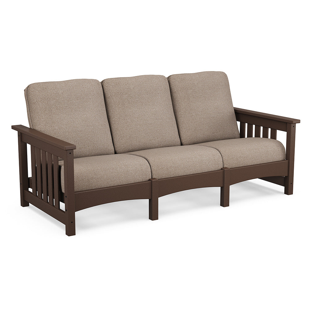 Mission Deep Seating Sofa - Mahogany