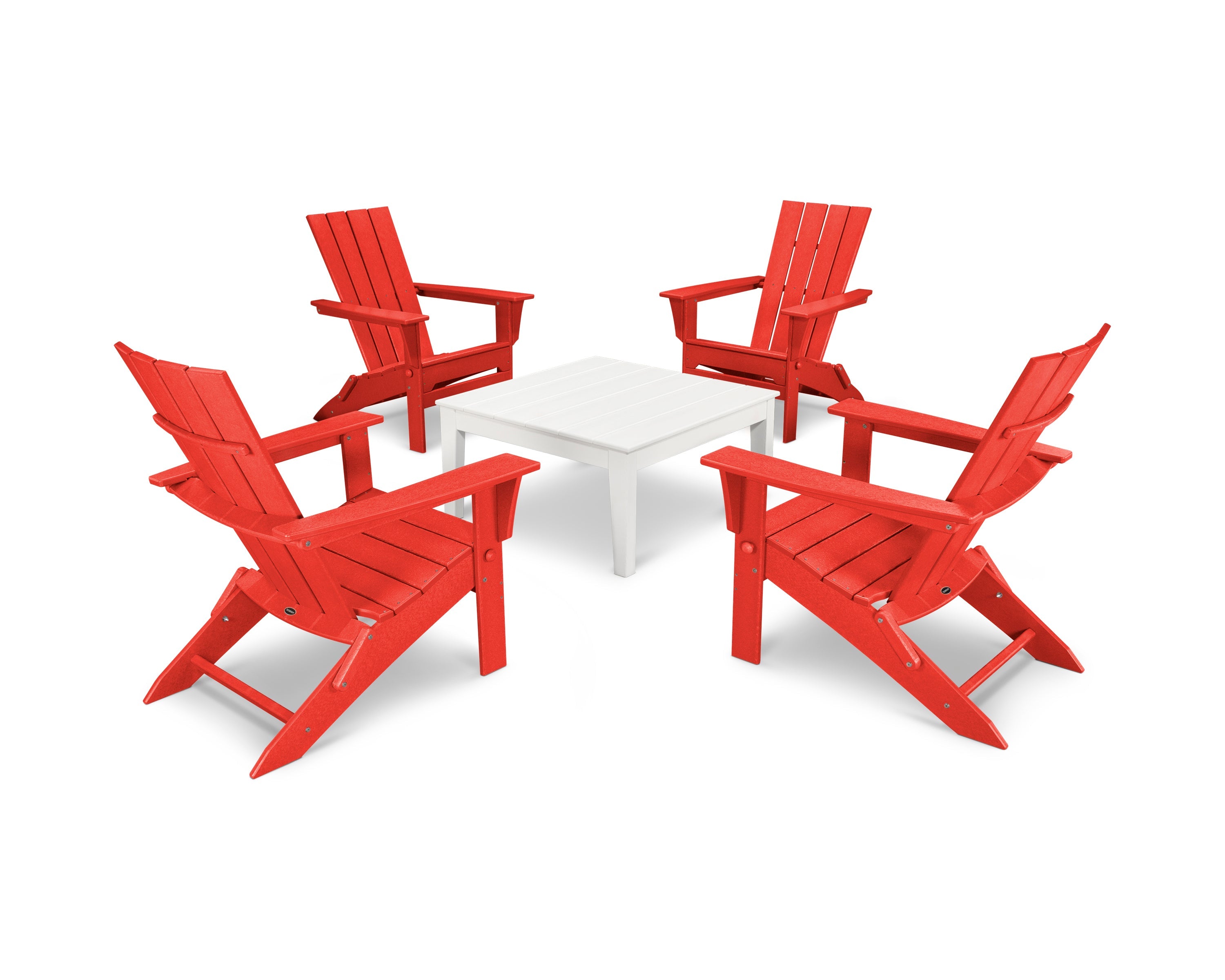 Quattro Folding Chair 5-Piece Conversation Set 12